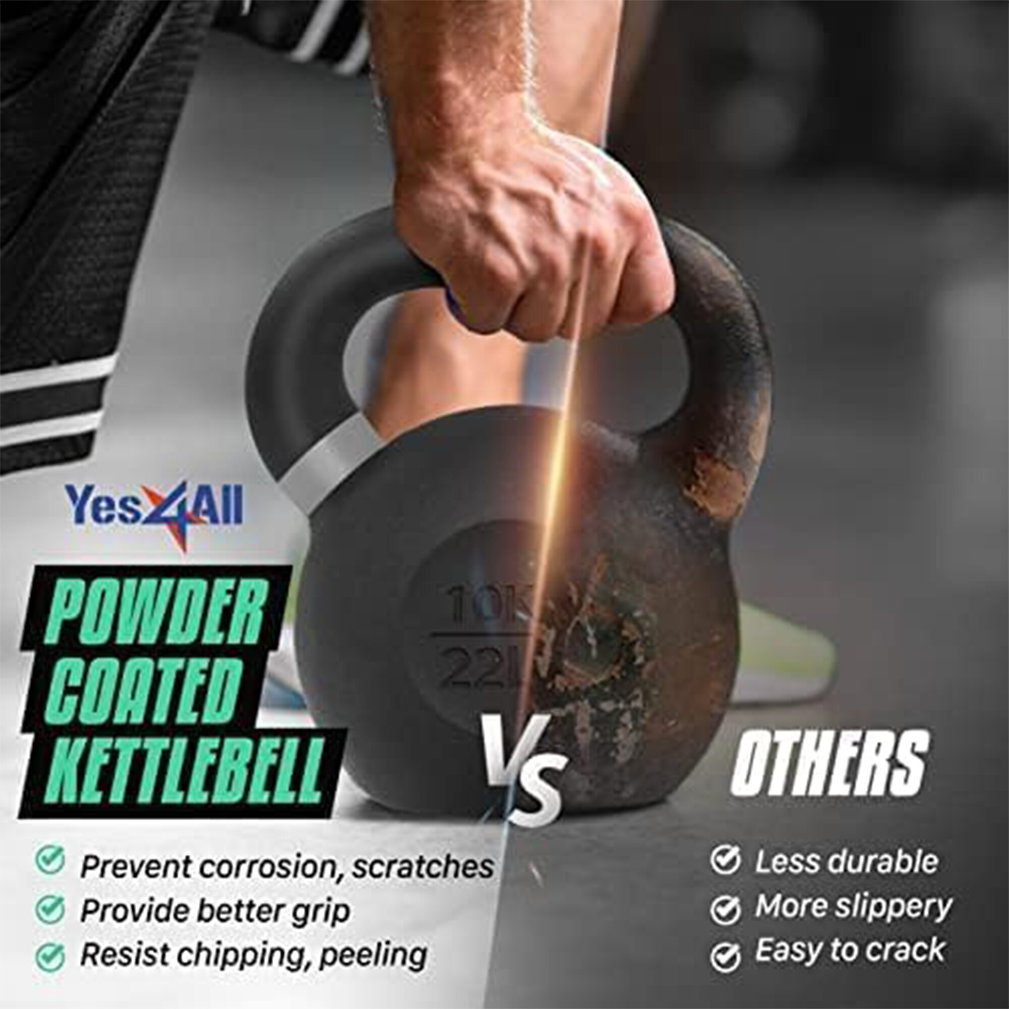 Yes4All 9RNM kettlebells - View #4