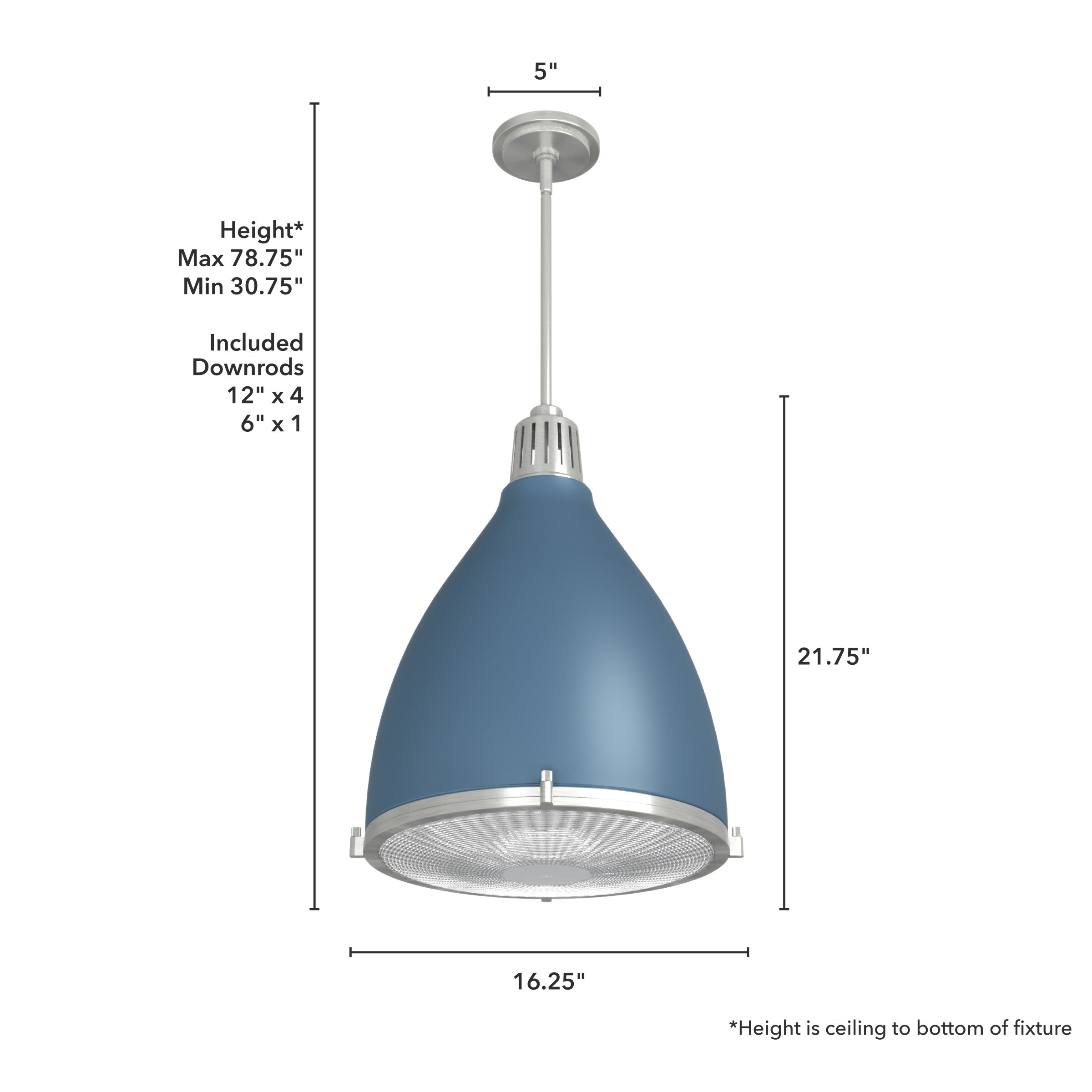 Blue pendant hot sale light lowes