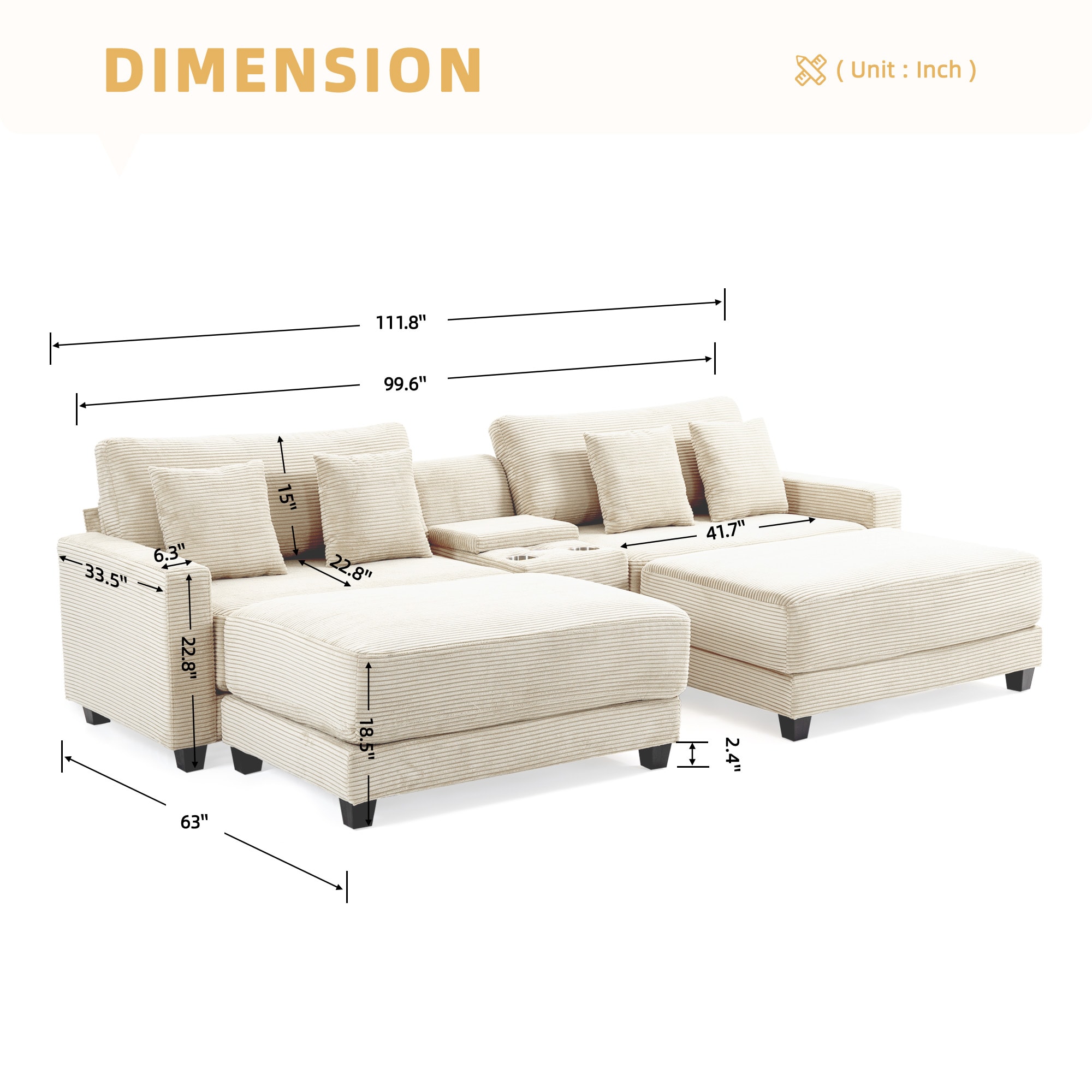 JEAREY JE-XNECWSF-DK Sofas-Loveseats - View #4