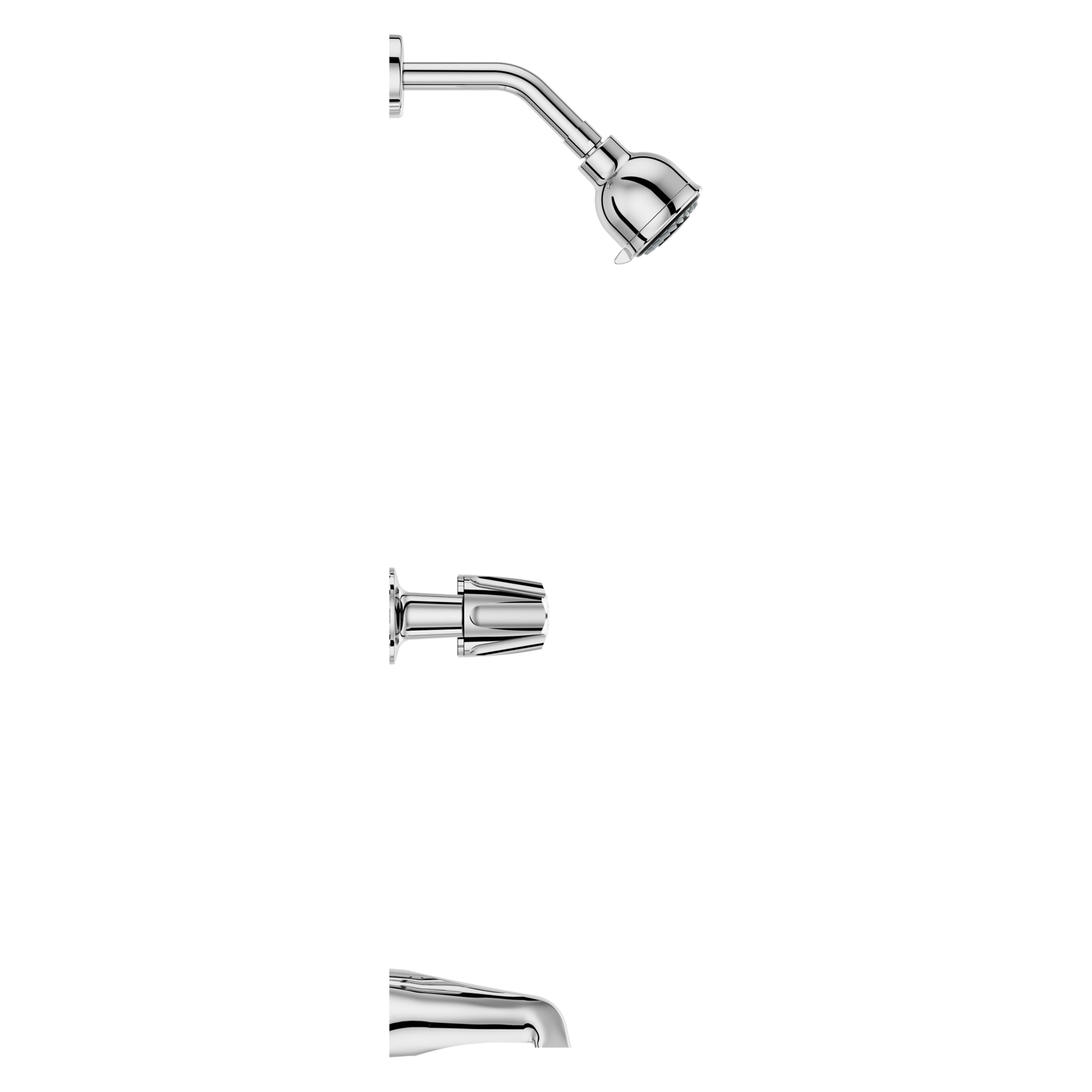 Pfister LG01-1120 Polished Chrome 3-handle Multi-function 2.875-in Round Shower Faucet with Valve
