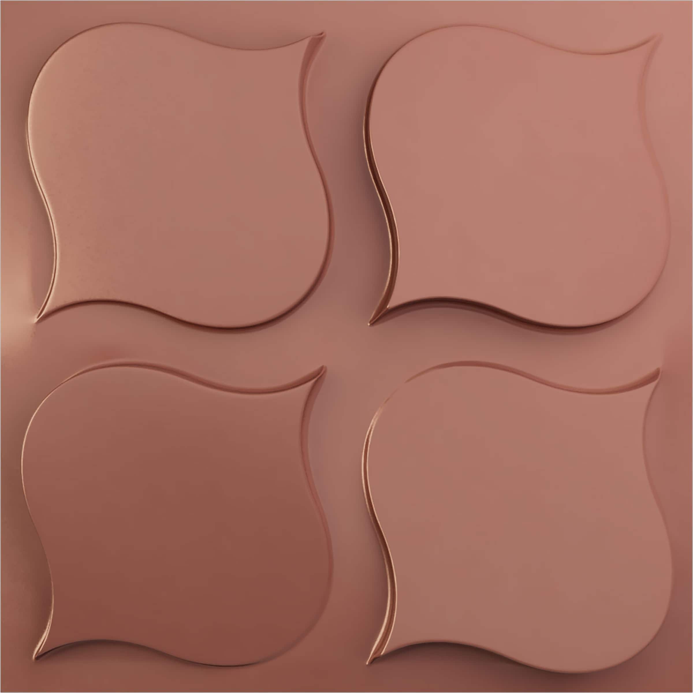 Ekena Millwork WP20X20CVFCP 19-5/8-in x 19-5/8-in Embossed Paintable/Stainable Pink PVC Geometric Wall Panel ( 2.67-sq ft )