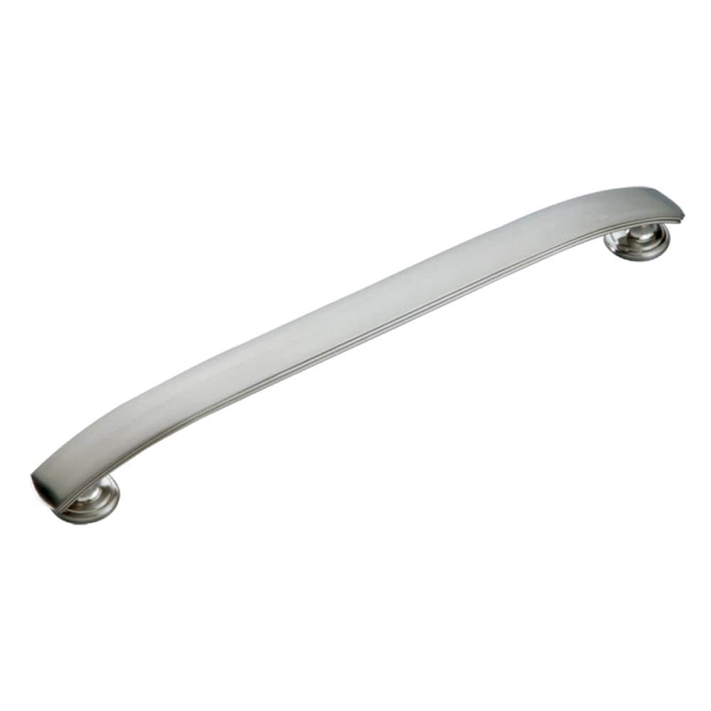 Hickory Hardware P2147-SN1P American Diner 12-in Center to Center Satin Nickel Rectangular Handle For Use On Appliances Drawer Pulls