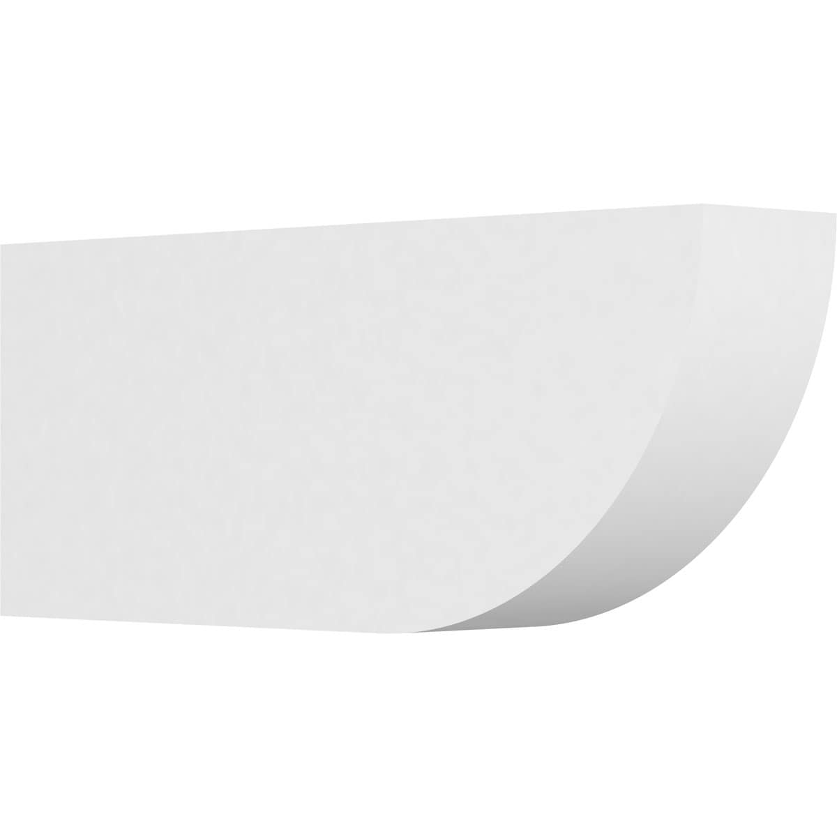 Ekena Millwork RFTP05X10X24DUR Standard Durham 5-in X 10-in X 24-in White PVC Rafter tail
