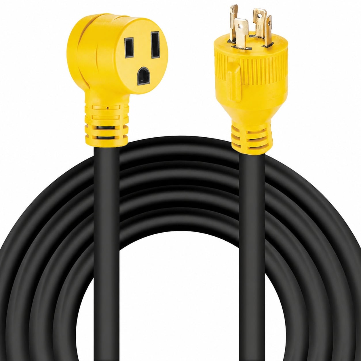 Misopily  10 FT NEMA L14 30P to 6 50R Welder Adapter Extension Cord Heavy Duty 30 Amp Twist Lock Generator Male to 50 Amp Welder Female ETL