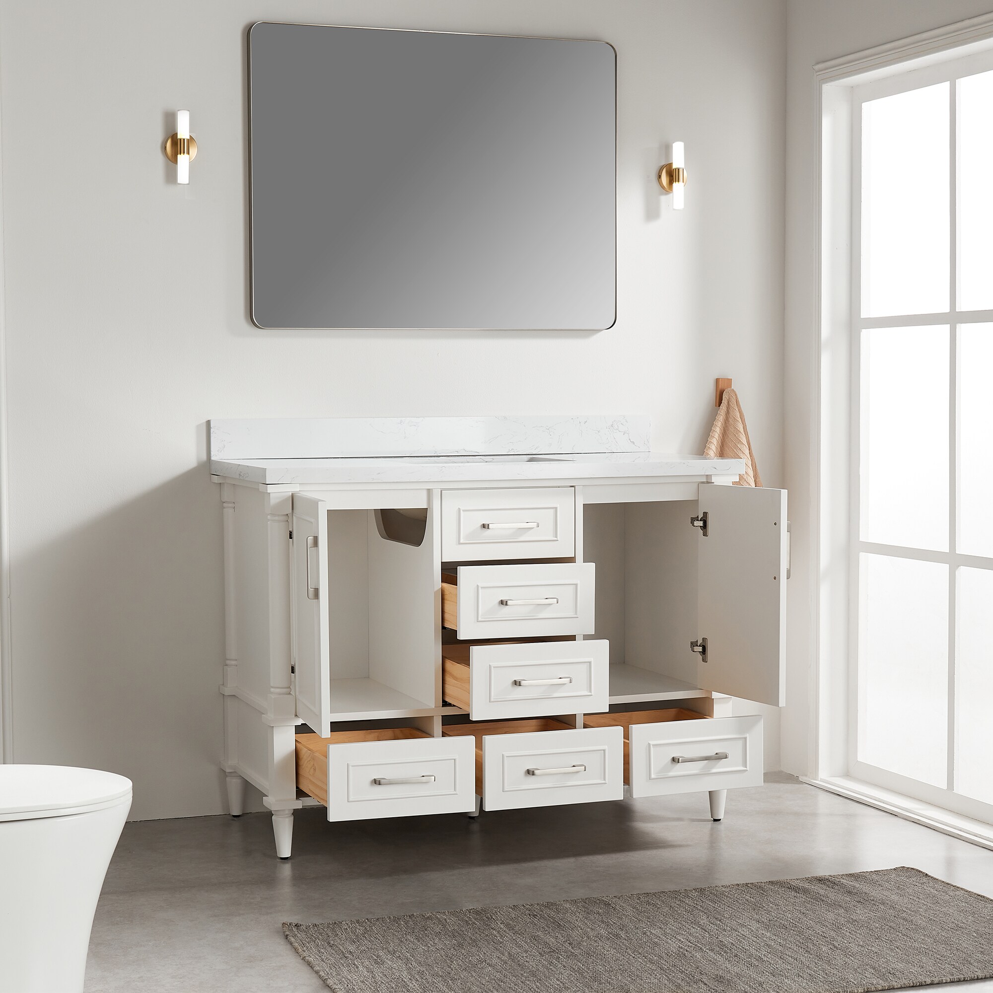 WELLFOR WA-BGF-9648 Bath-Vanity-Combo - View #5