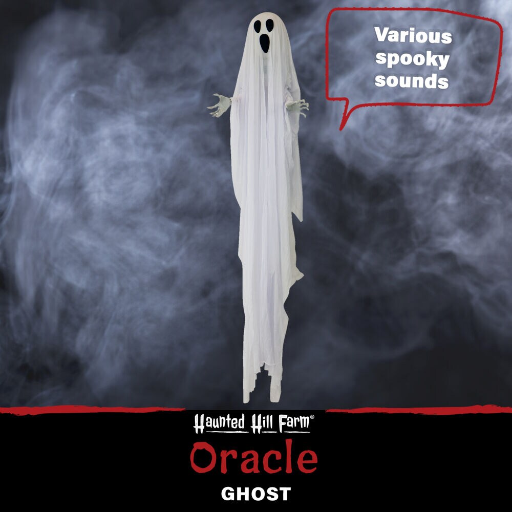 Haunted Hill Farm 60-in Moaning Lighted Animatronic Ghost Figurine in ...
