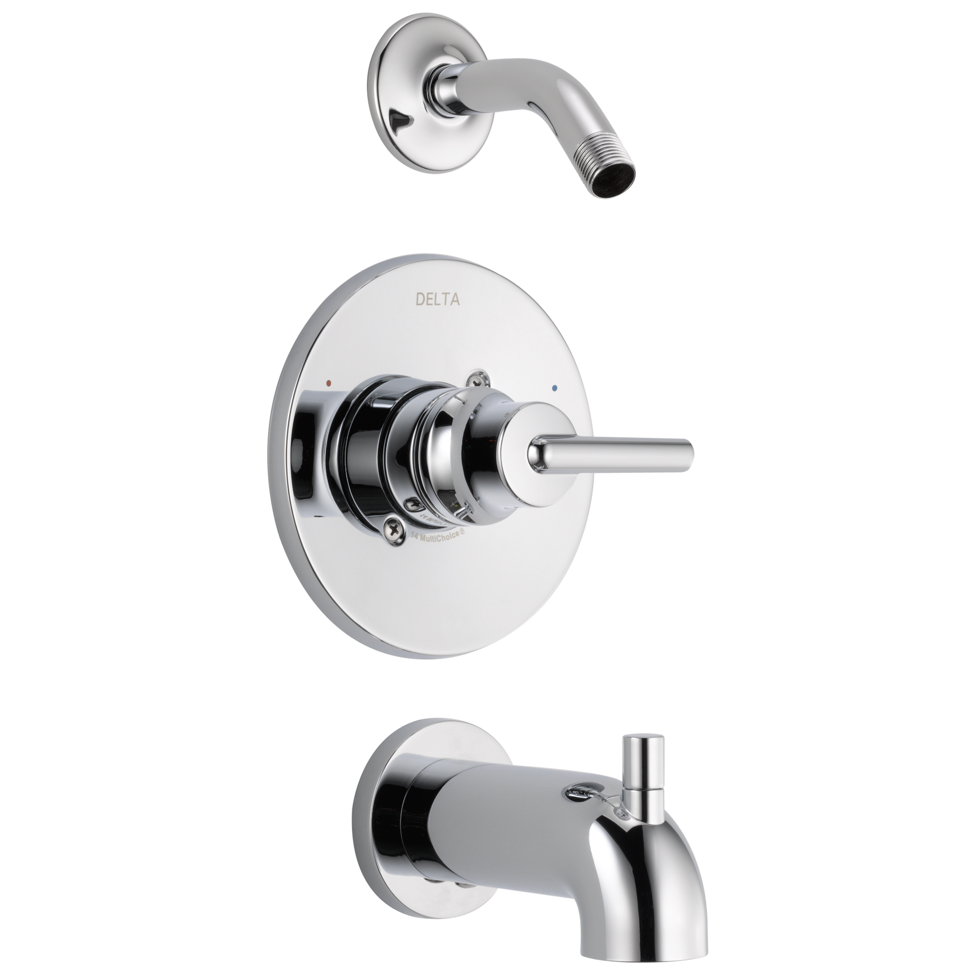 Delta T14459-LHD Trinsic Chrome 1-handle Sold separately Bathtub and shower Faucet