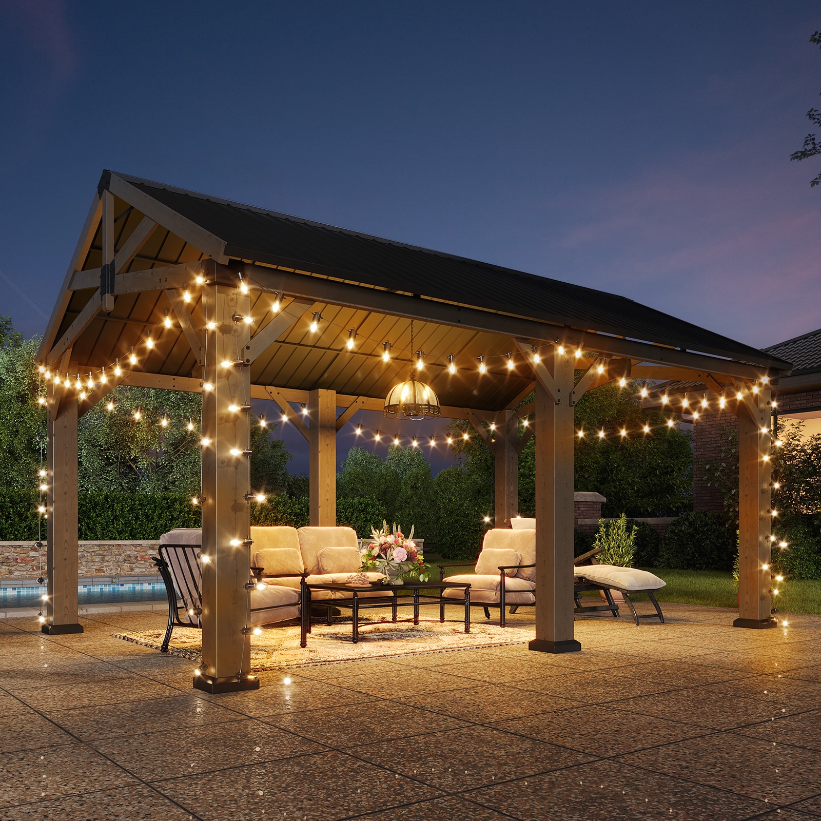 AOXUN G30006 Wood-Resin-Gazebos - View #8