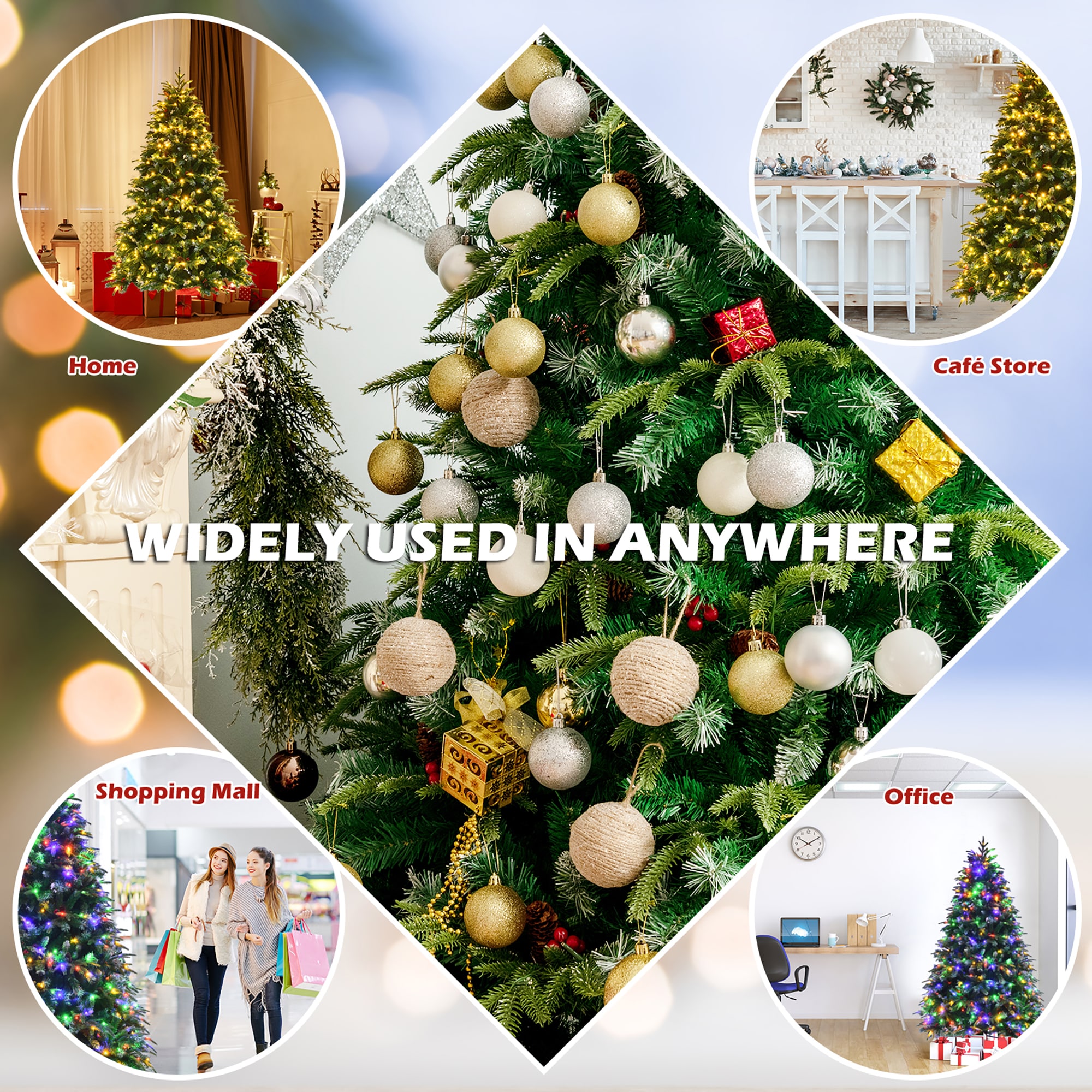 Costway CM23601US Artificial-Christmas-Trees - View #7