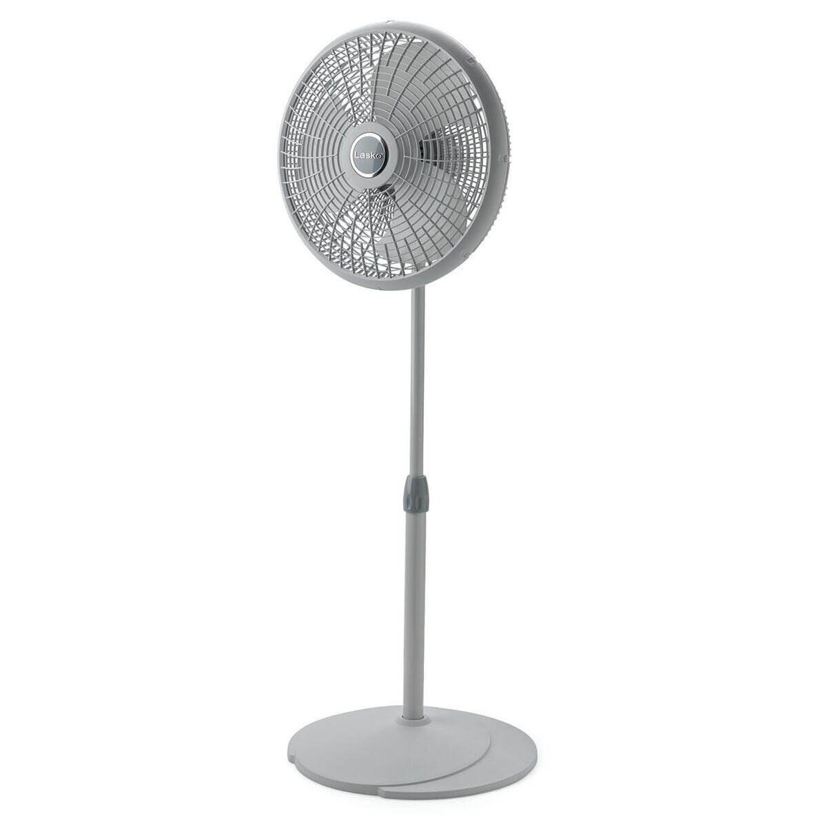 Lasko LKO-2526 16 Inch 3 Speed Adjustable Oscillating Air Performance Pedestal Floor Fan