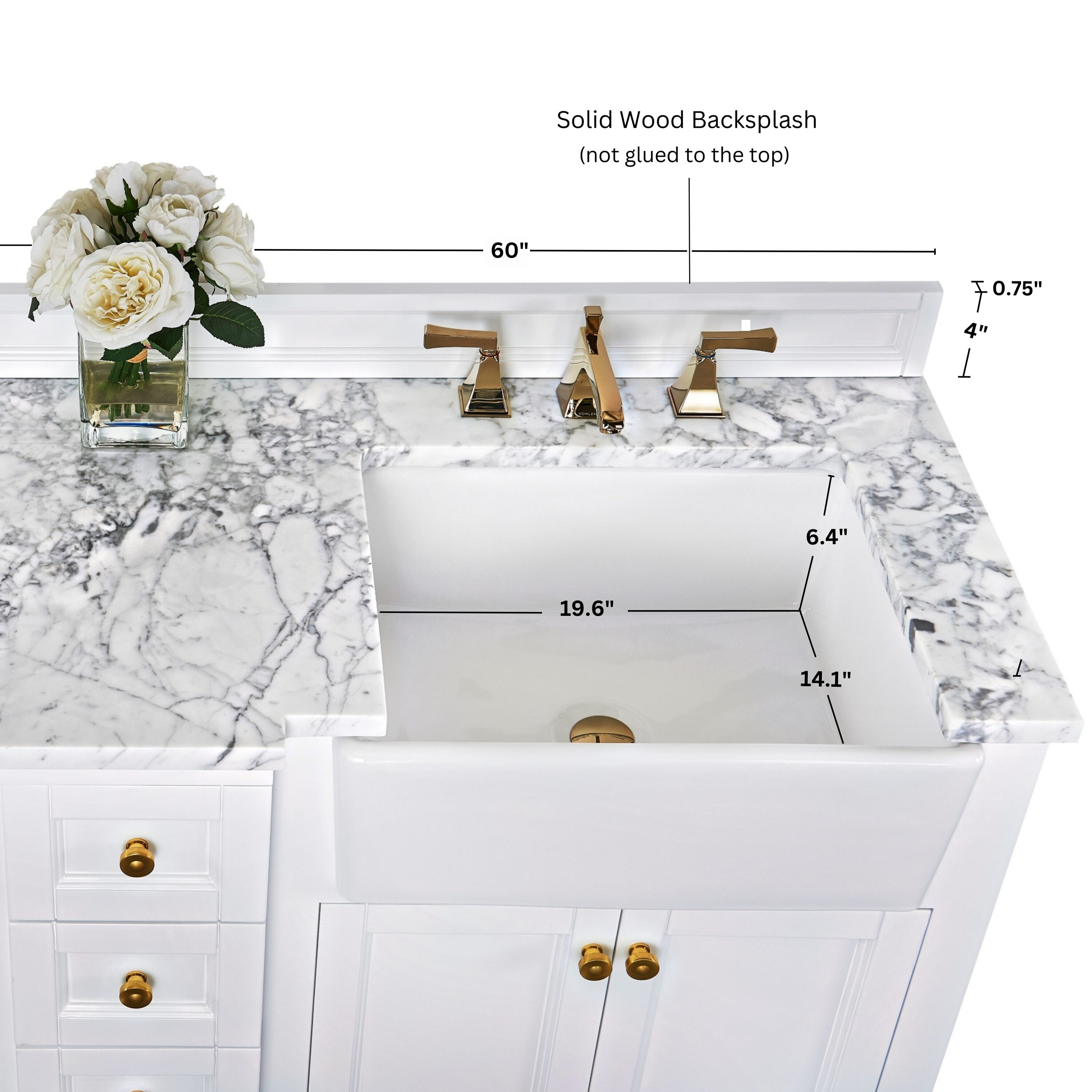 Ancerre Designs VTSADELINE60WCWGD Bath-Vanity-Combo - View #5