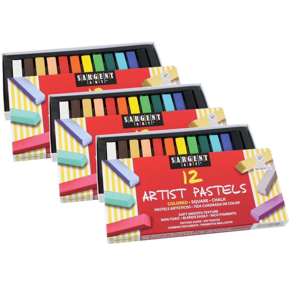Sargent Art Colored Pencils, Neon, 12 Colors Per Pack, 3 Packs
