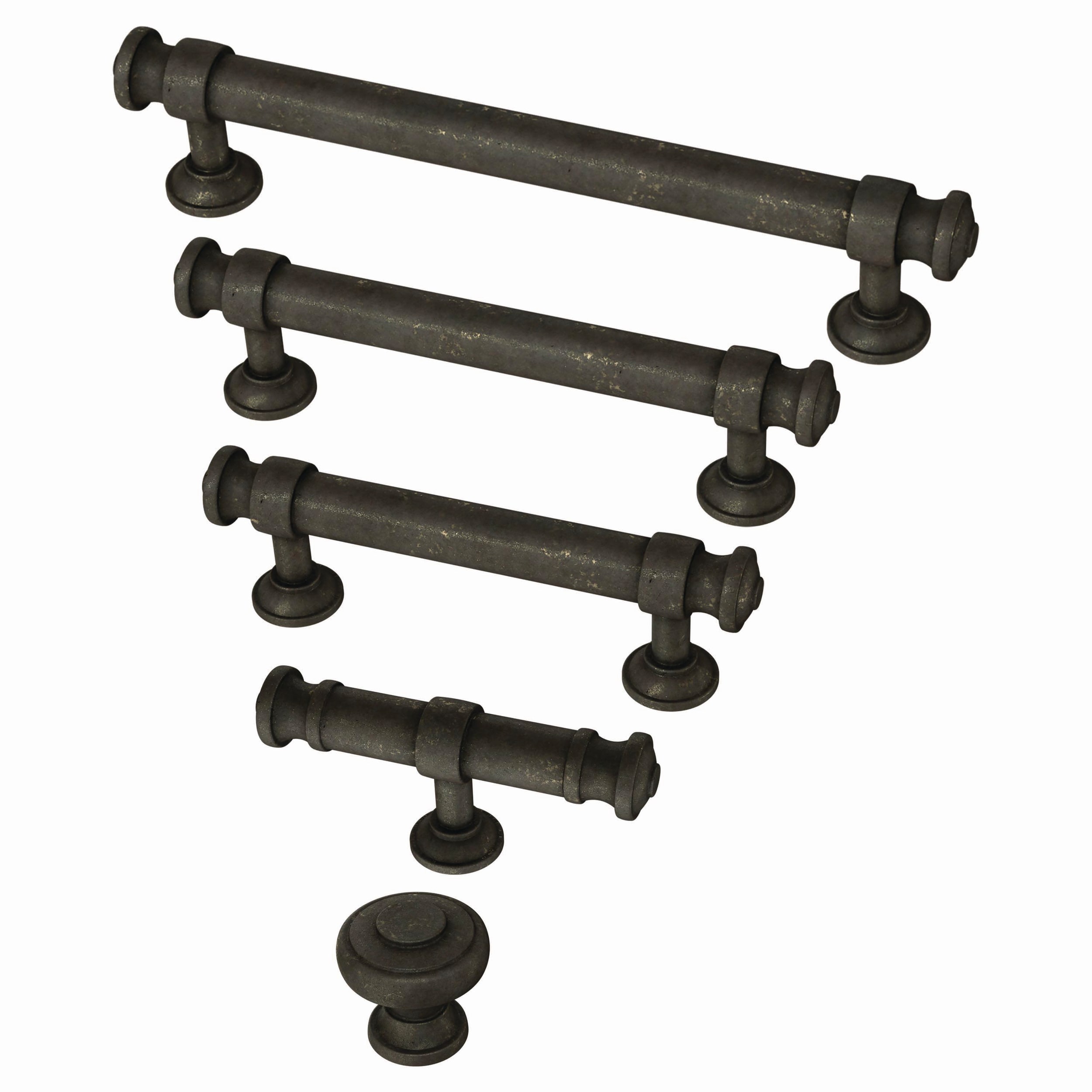 Brainerd Classic Button 3-in Center to Center Warm Chestnut Cylindrical Bar  Drawer Pulls in the Drawer Pulls department at