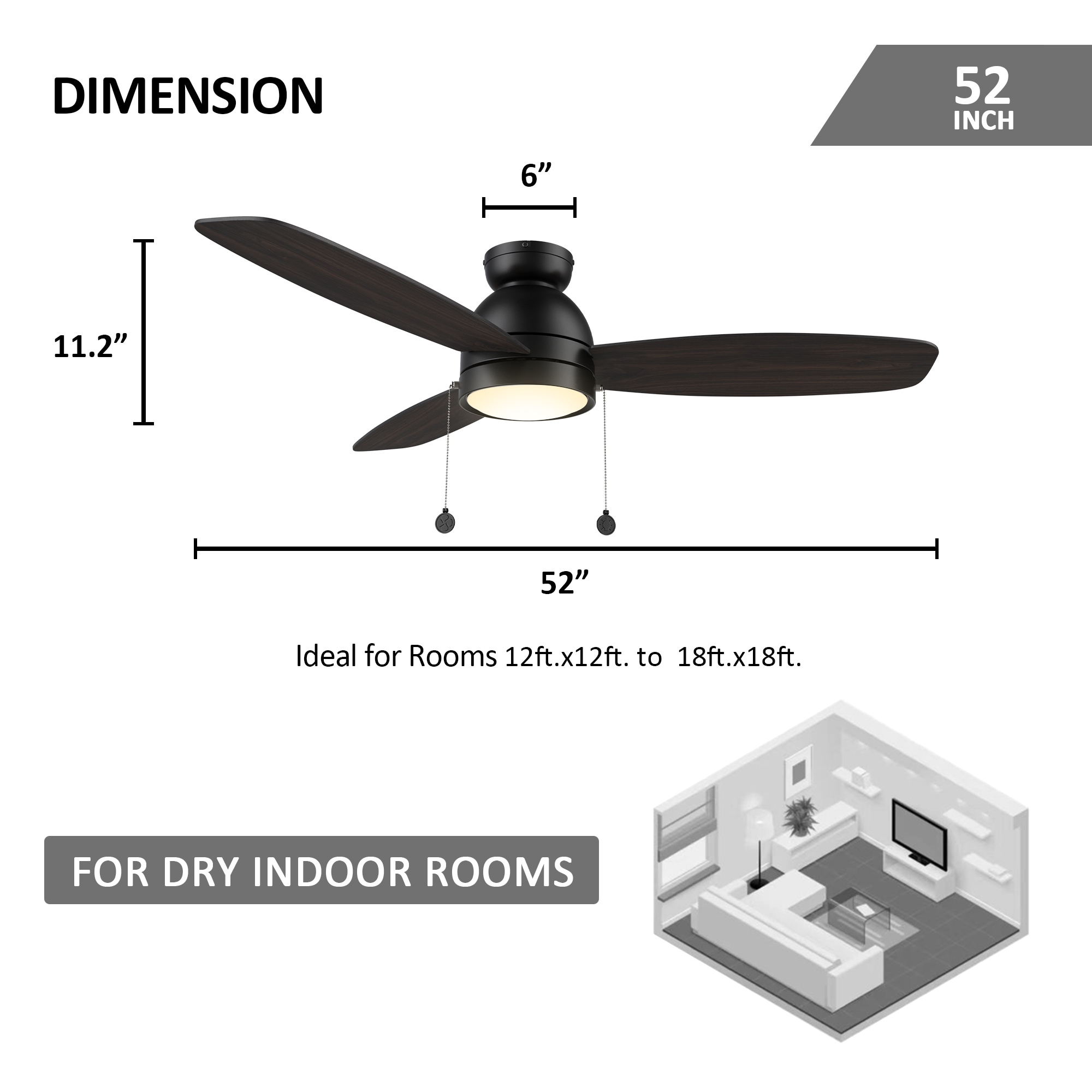 CARRO USA NCFP523Q5-L11-B5-FM Ceiling-Fans - View #9