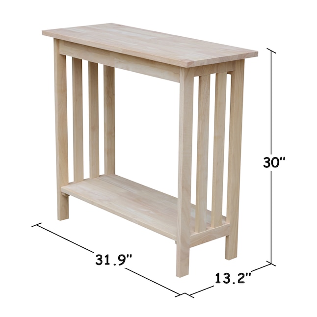 Console Tables, Small Unfinished Pine Side Table