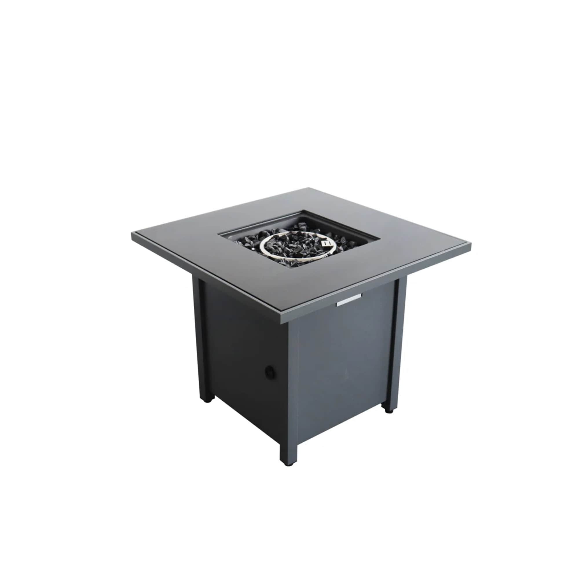 Damerin YW16KJ 40000 -BTU Gray Steel Natural gas Outdoor Fireplace