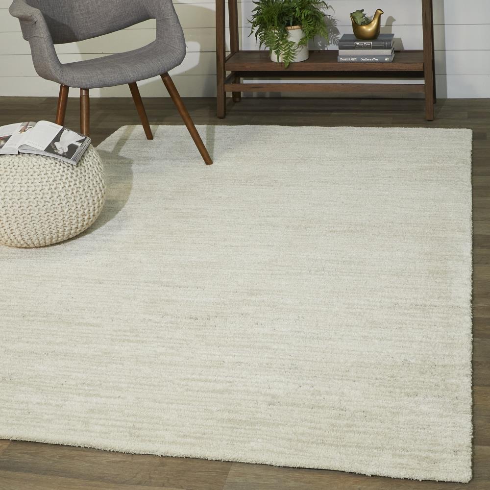 Origin 21 3090471 Baerock 8 x 10 (ft) Loomed Polyester Cream Rectangular Indoor Stripe Global Area rug