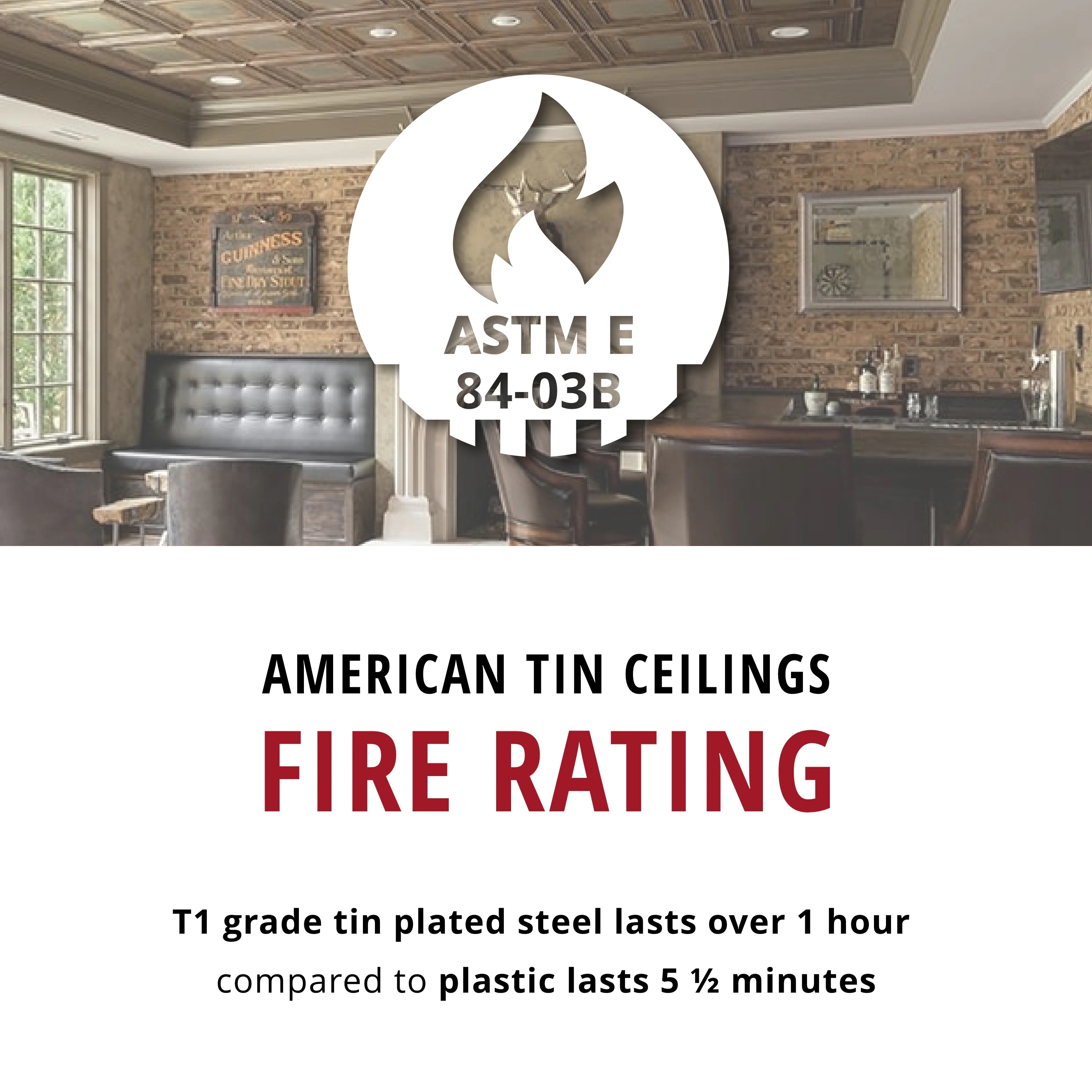 American Tin Ceilings KIT-N-P01-WBG Ceiling-Tile - View #2