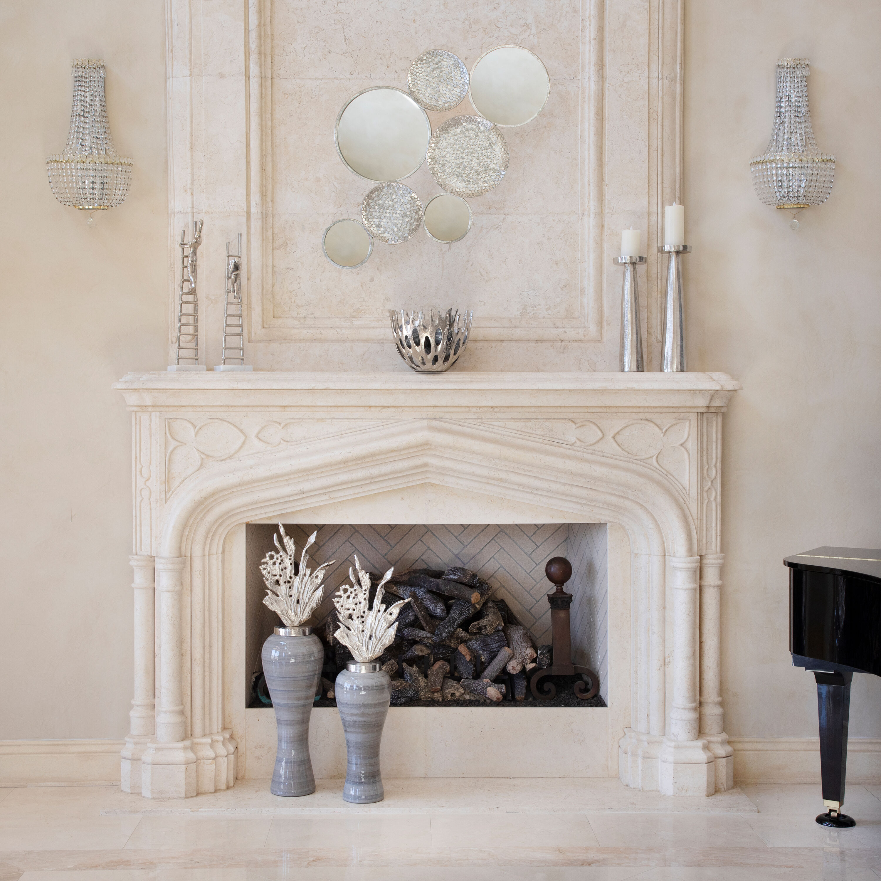 Sagebrook Home 13893-02 39-Inches W x 23.75-Inches H Metal Abstract and geometric Abstract Wall accent