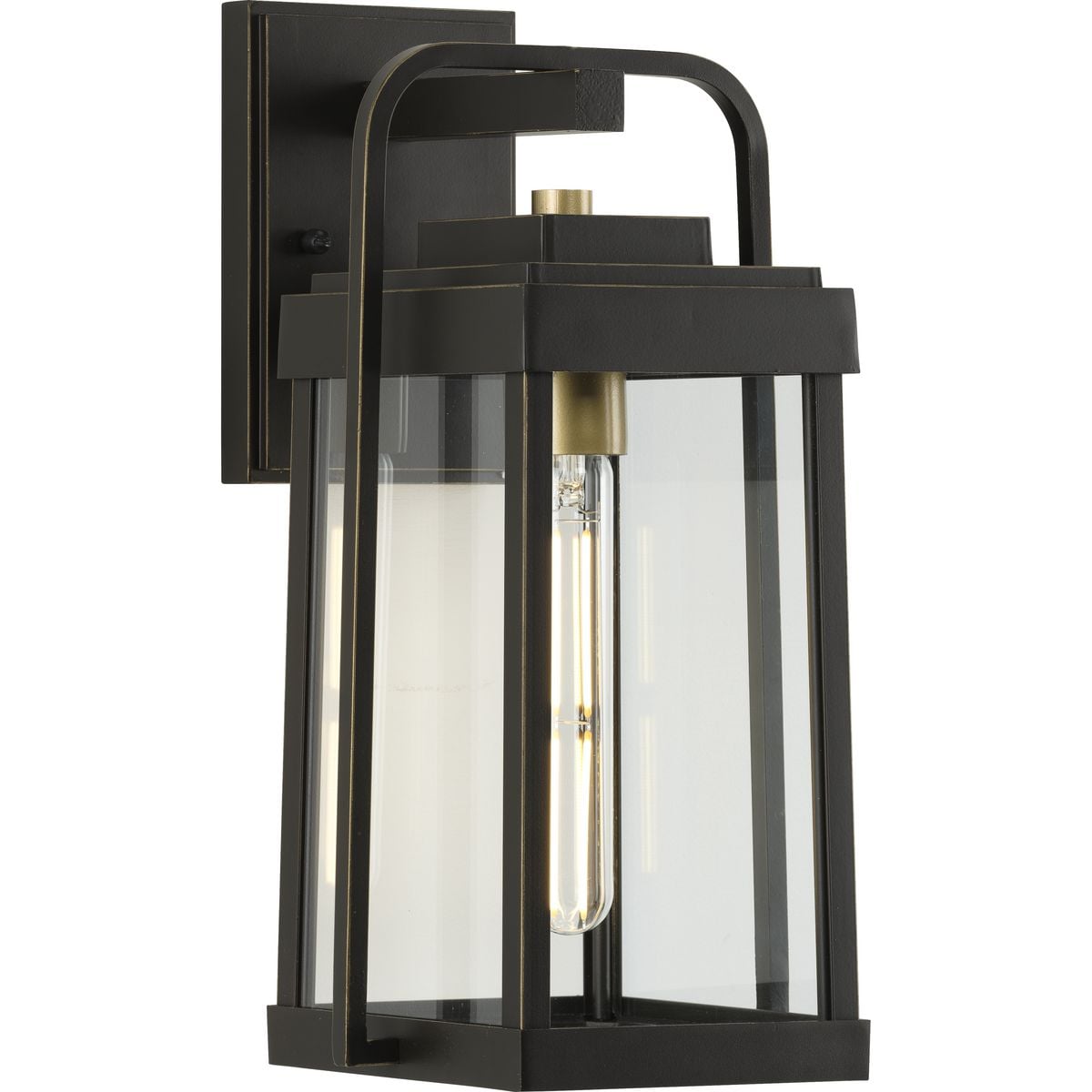 Progress Lighting P560286-020 Walcott 1 -Light 14-in H Antique Bronze Hardwired Outdoor Wall Light