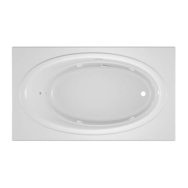 NOVA 72 in. x 42 in. Acrylic Right-Hand Drain Rectangular Drop-In Whirlpool Bathtub with Heater in Black NOVA 72 in. x 42 in. Acrylic Right-Hand Drain Rectangular Drop-In Whirlpool Bathtub with Heater in Black