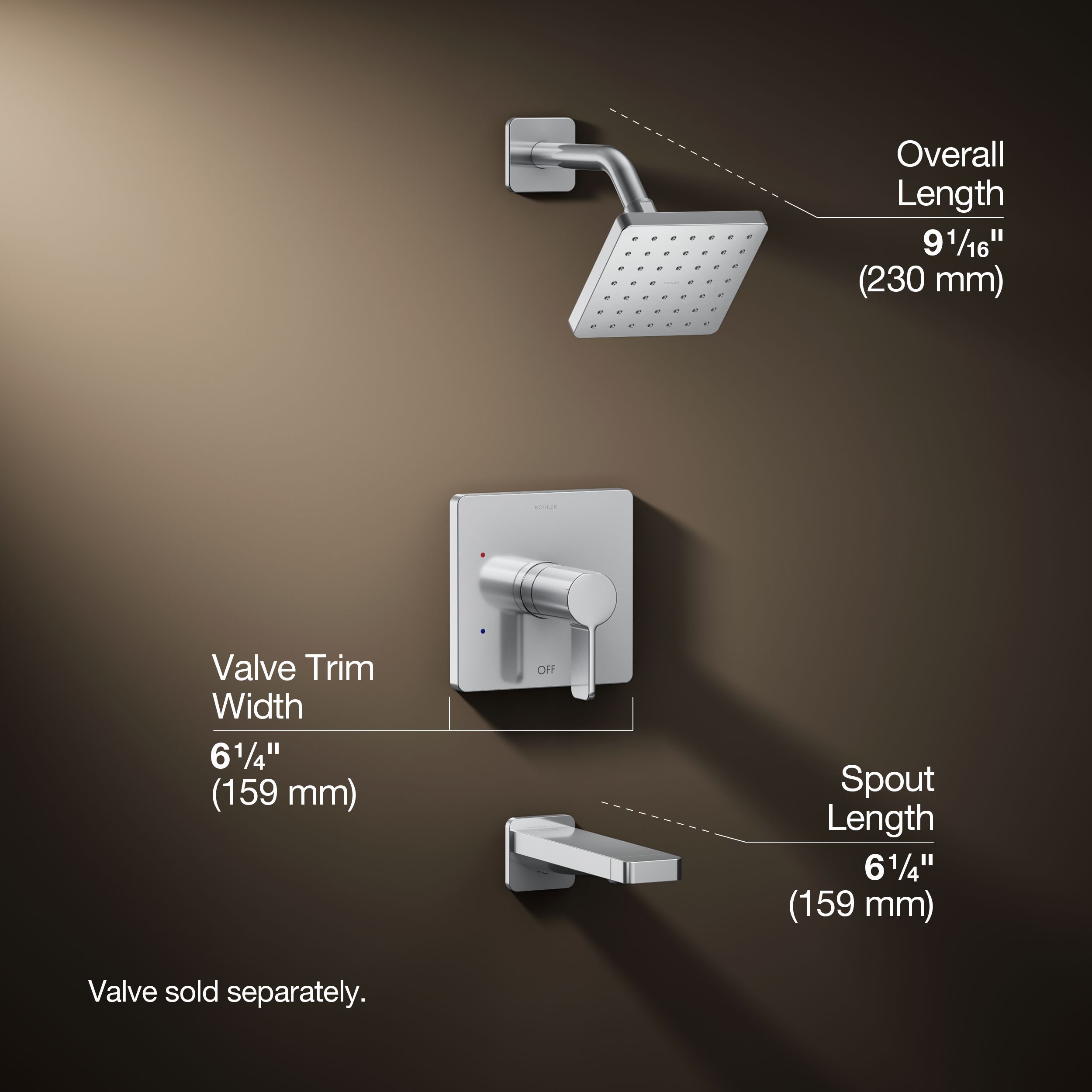 KOHLER K-TS23502-4-CP Tub-Shower-Faucets - View #3