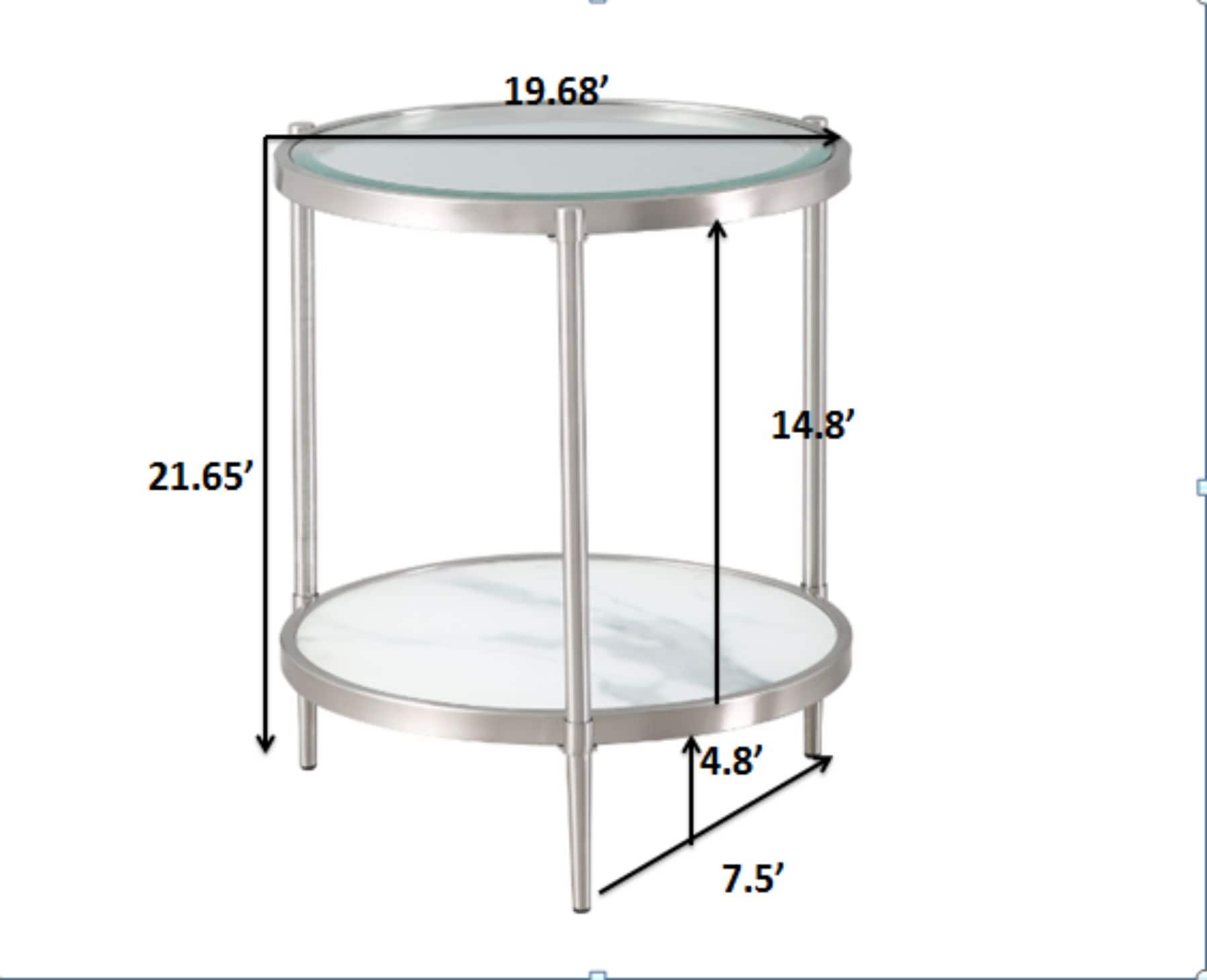 CASAINC WF-ET-1353RA-BR End-Tables - View #3