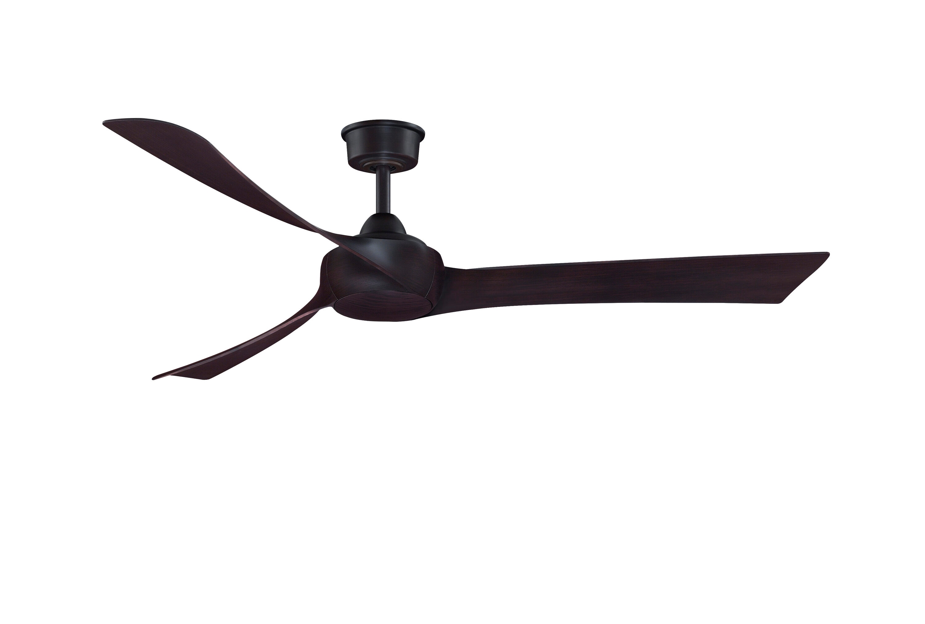 Fanimation FPD8531DZ-64DWA Wrap Custom 64-in Dark Bronze Indoor/Outdoor Smart Ceiling Fan and Remote (3-Blade)