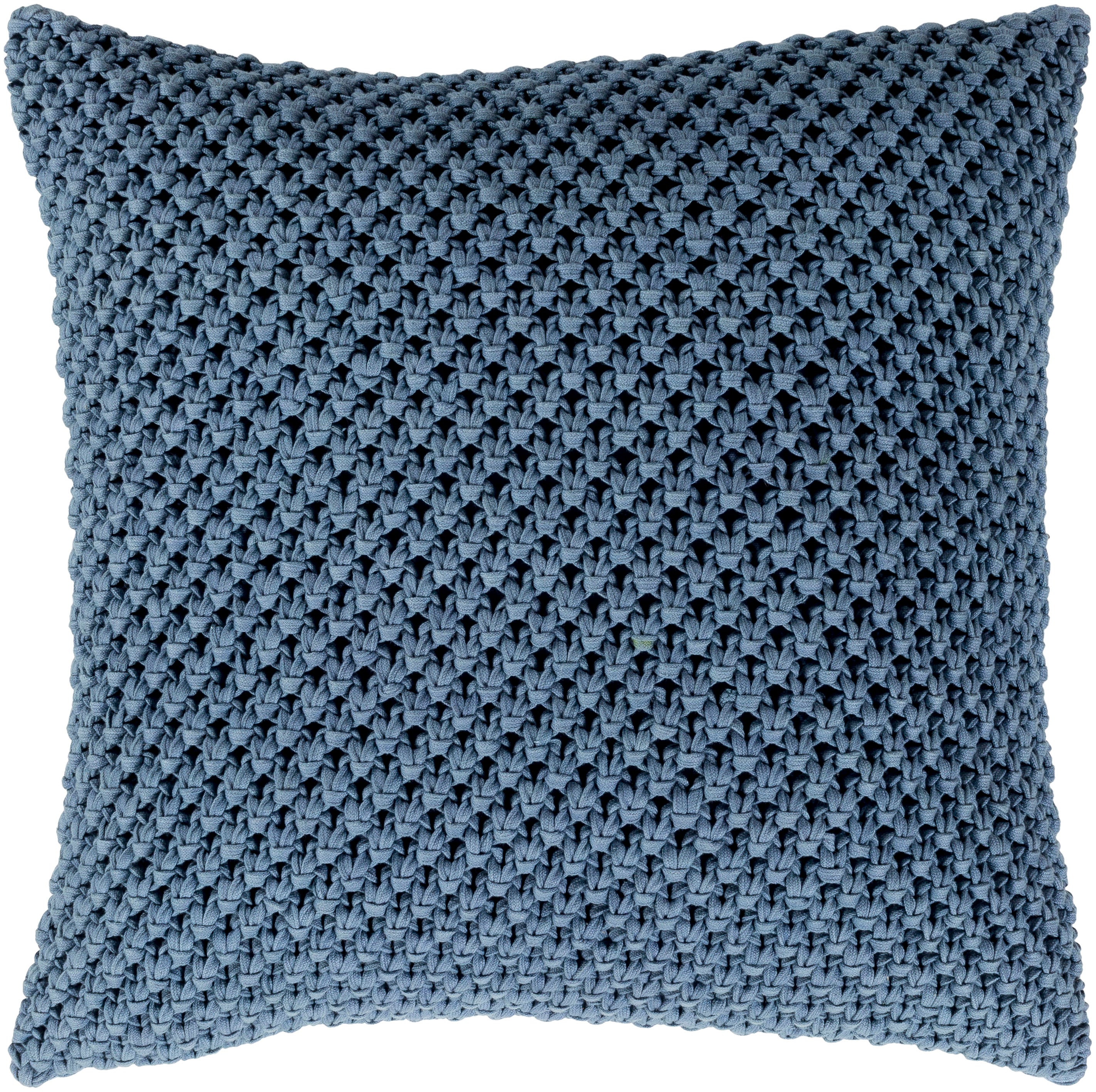 Surya GDA001-2222P Godavari 22-in x 22-in Blue Square Indoor Decorative Pillow