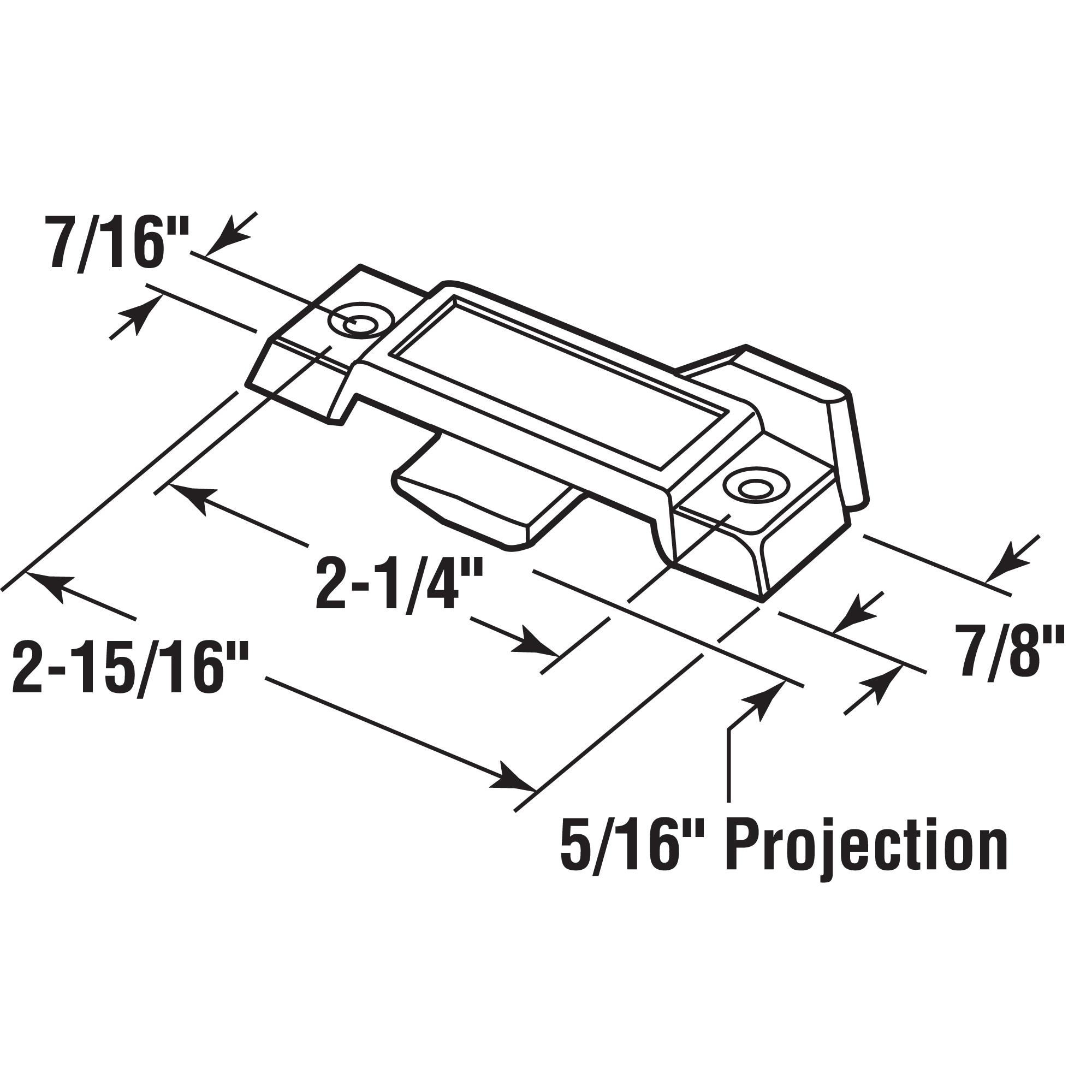 Prime-Line F 2919 Horizontal-Sliding-Window-Sash-Locks - View #2