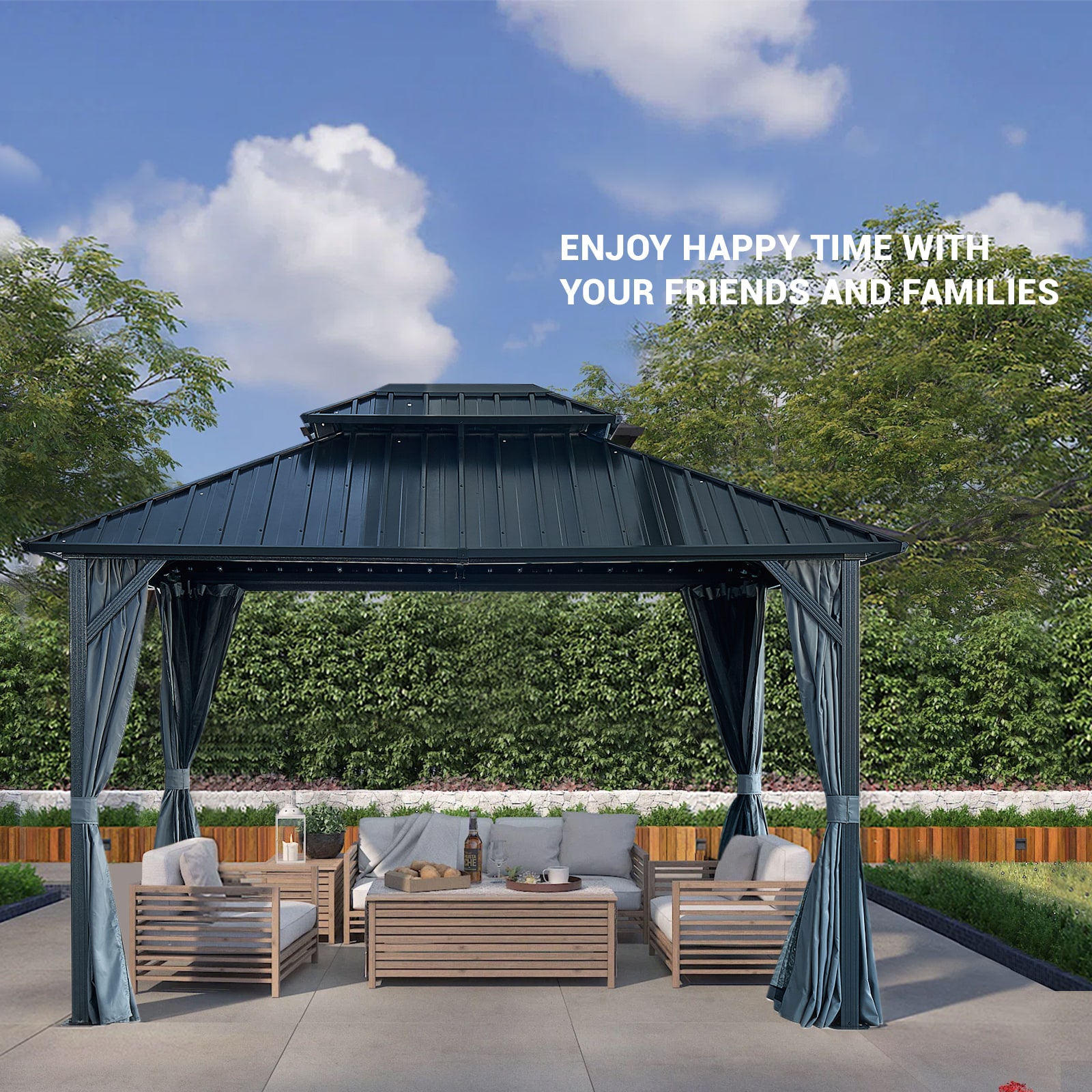CASAINC WF-SB521A Wood-Resin-Gazebos - View #6
