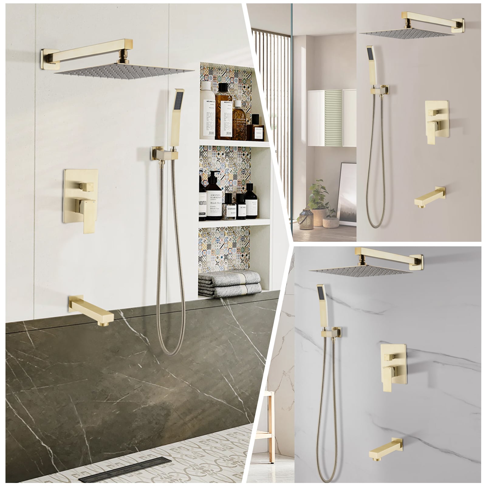 Flynama MSQY-8030B-2-MB Showerhead-Bar-Panels - View #8