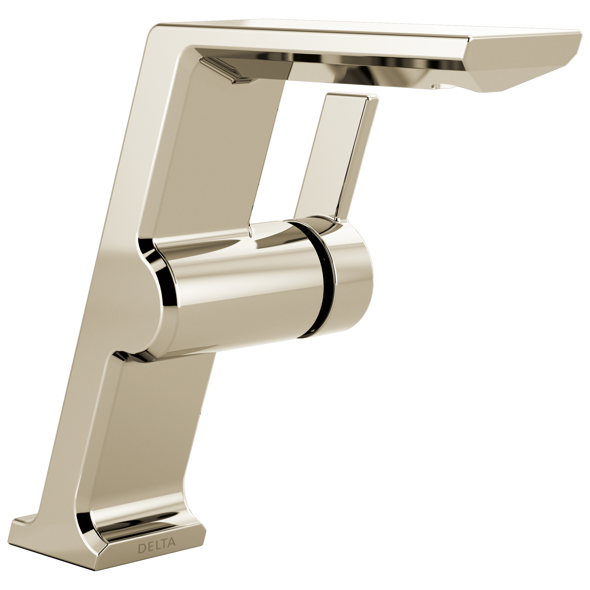 Delta 699-PN-PR-DST Pivotal Lumicoat Polished Nickel Vessel 1-handle WaterSense Low-arc Residential Handle Bathroom Sink Faucet