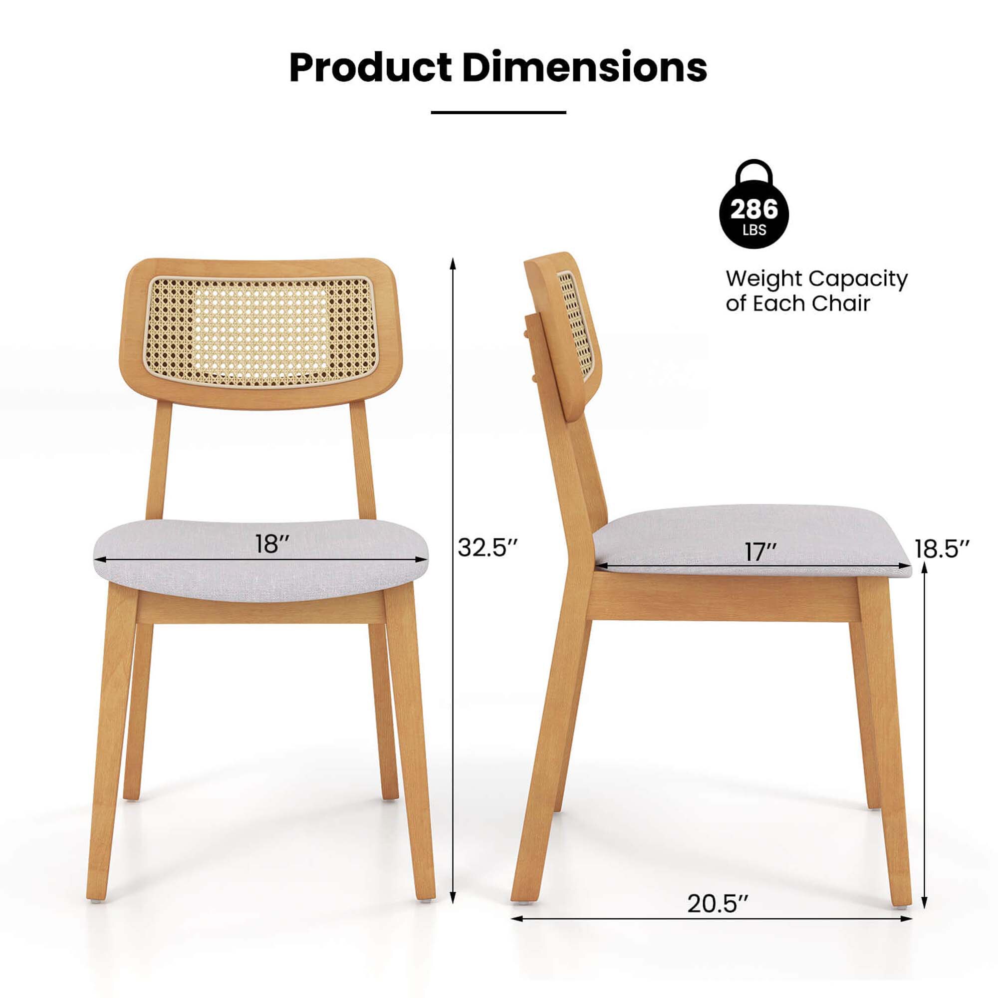 Costway HCST04713 Dining-Chairs - View #2