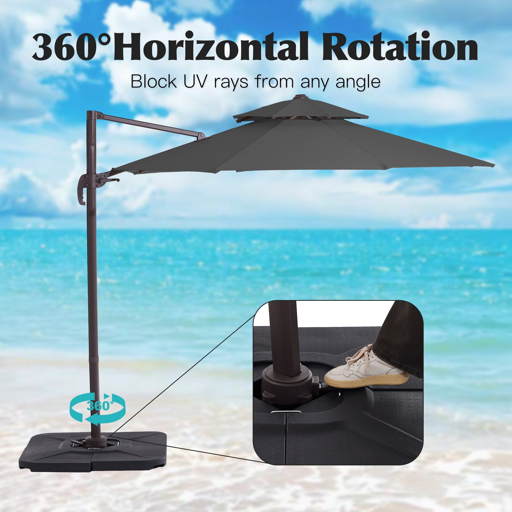 JEAREY XNECW-3S-WT Umbrellas-2 - View #5