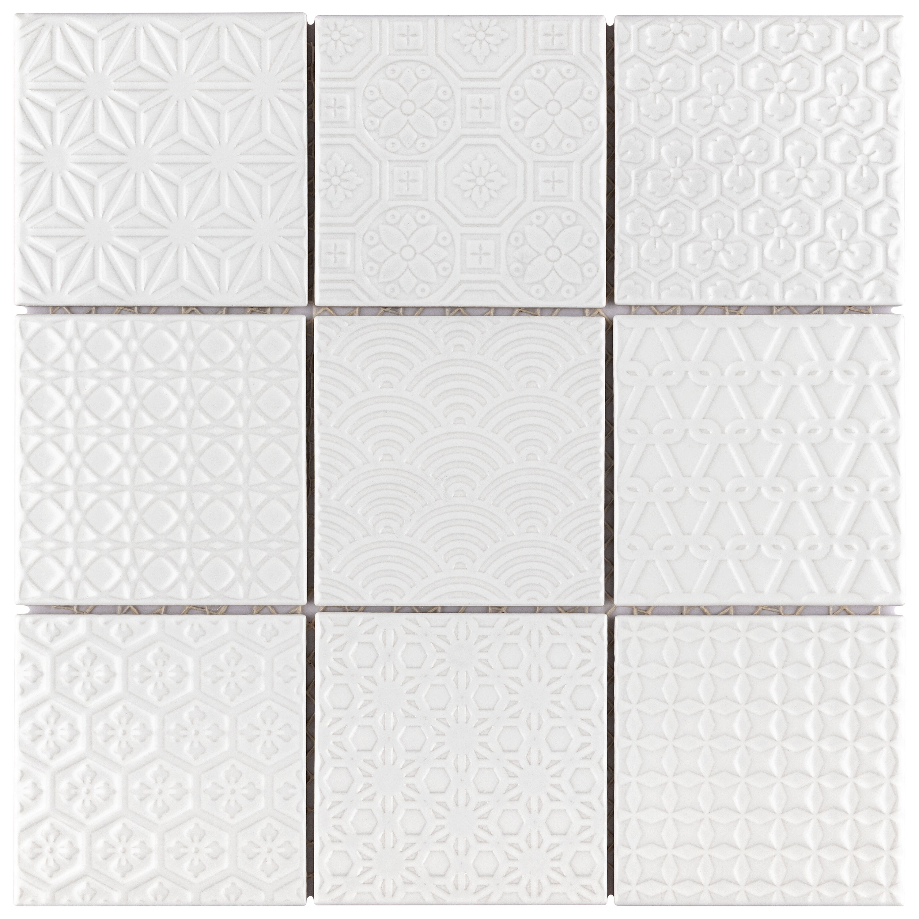 Spirit White 12-in x 12-in Satin Porcelain Uniform Squares Patterned Floor and Wall Tile (9.6-sq. ft/ Carton) | - Affinity Tile FTC4SPWH