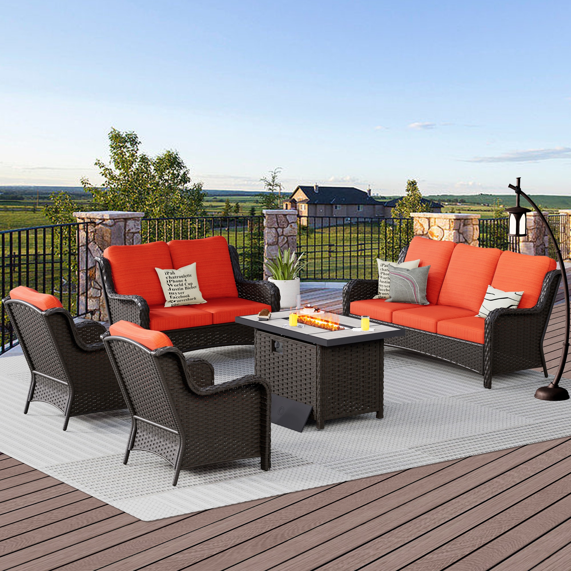 XIZZI XIXCTL8153-CFP Patio-Conversation-Sets - View #2