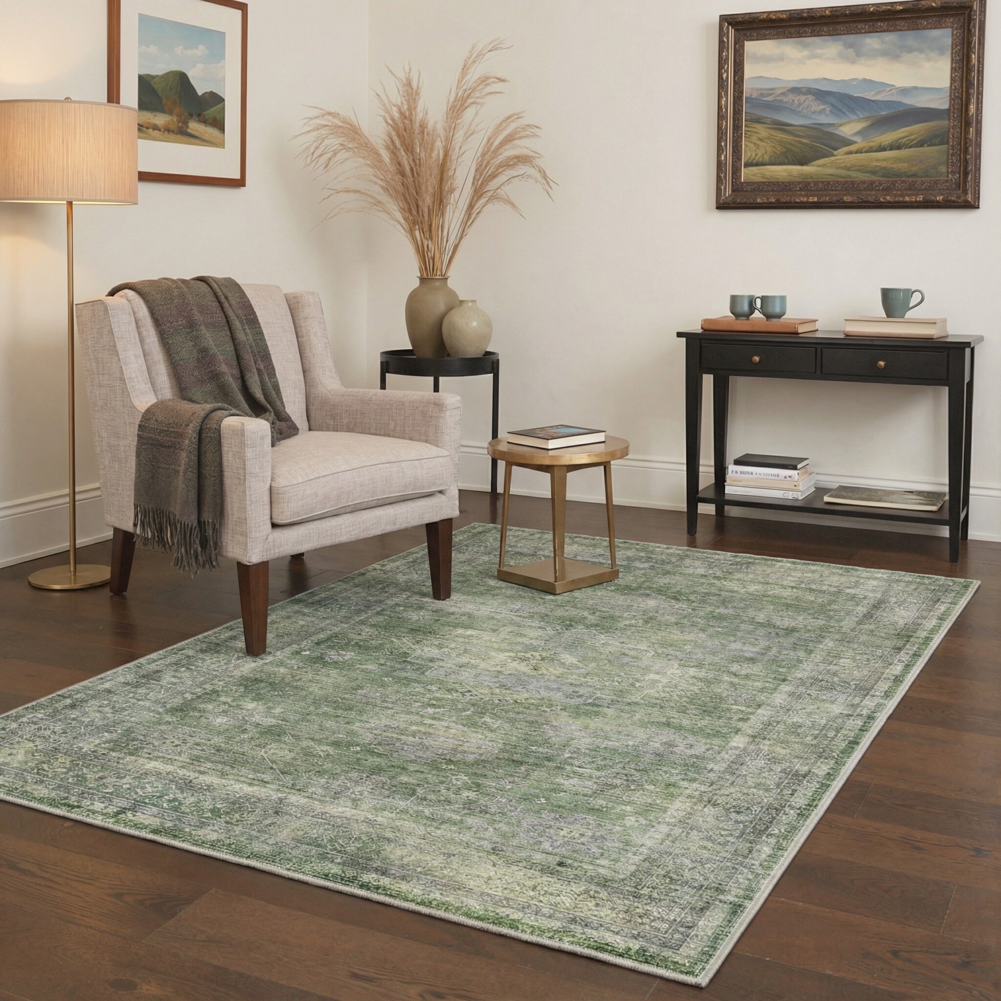 BAVNI ARP1546-GREEN-9X12 rugs - View #3