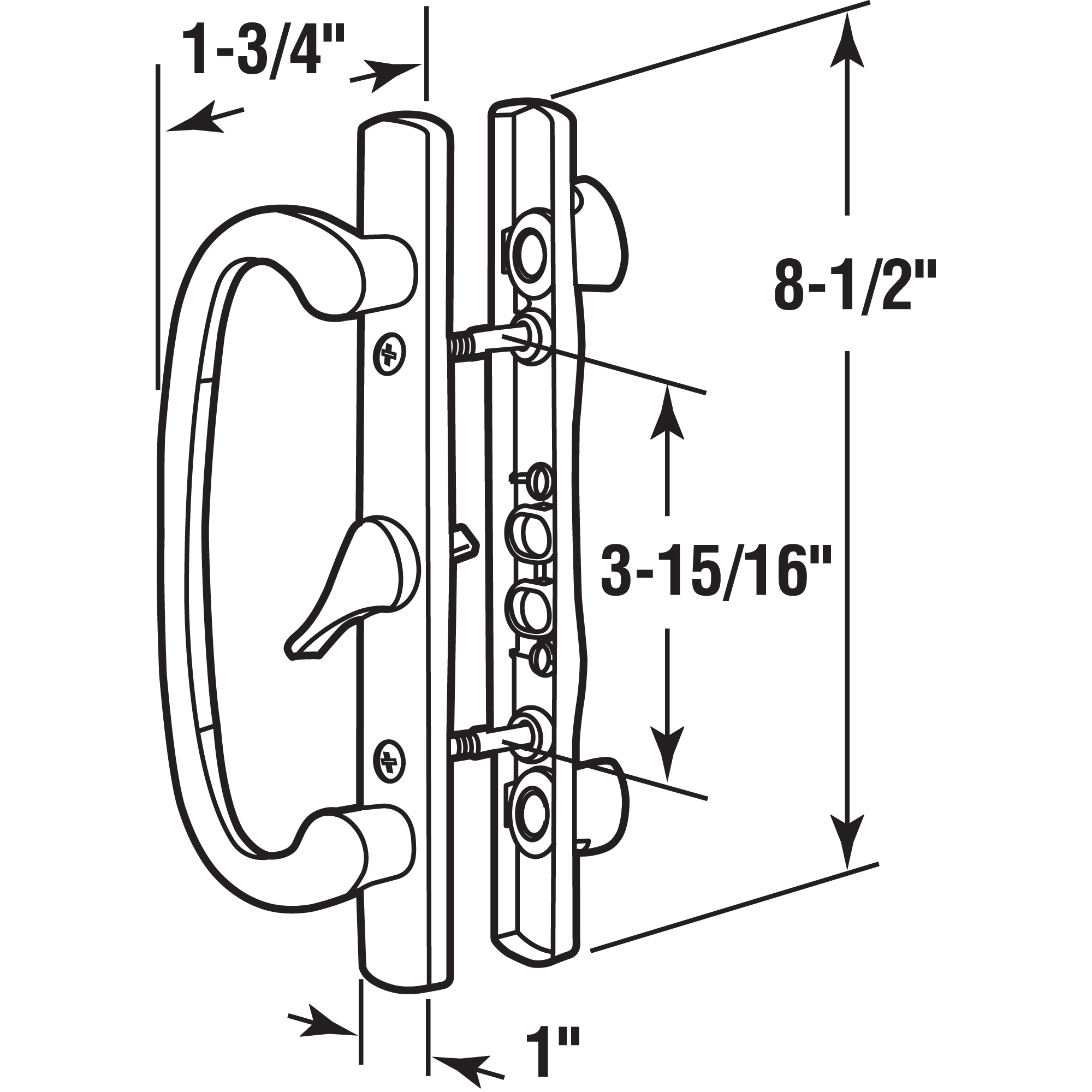 Prime-Line C 1319 Sliding-Patio-Door-Handles - View #2