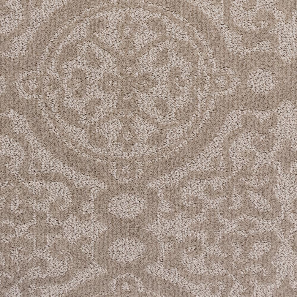STAINMASTER LU746-W0485-1200-AB So Happy Coastal Morning Brown 35-oz sq yard Solution-dyed polyester Pattern Indoor Carpet