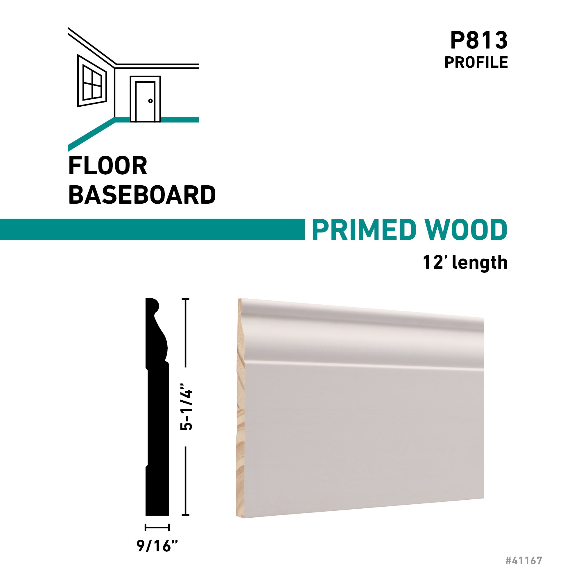 RELIABILT P 81312FJPMD Baseboard-Moulding - View #3