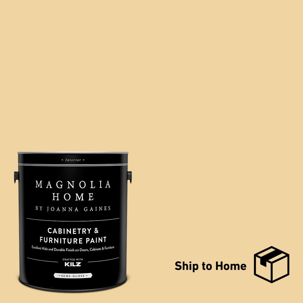 by Joanna Gaines Satin Lemony Cabinet and Furniture Paint Enamel (1-Gallon) | - Magnolia Home 15290401