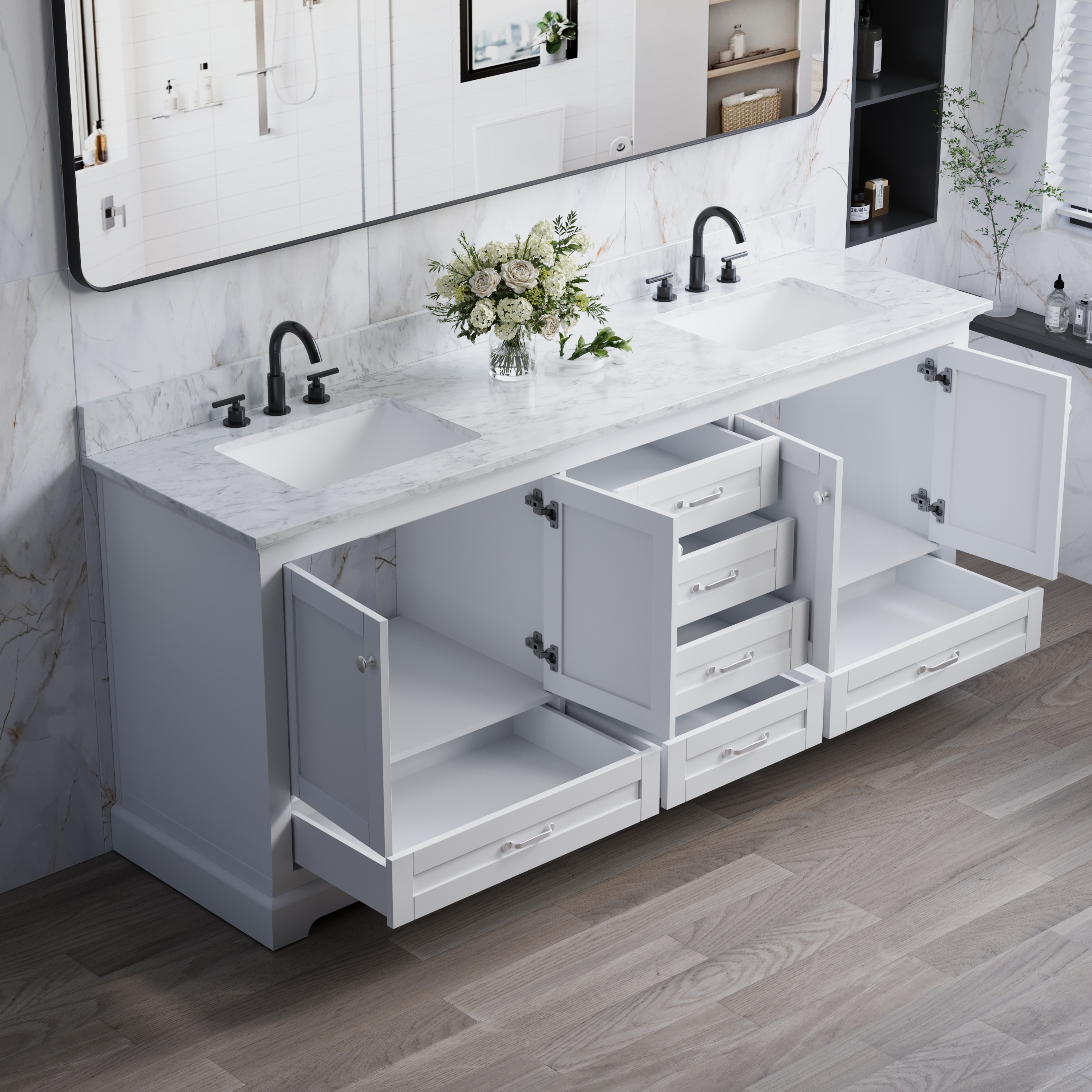 WELLFOR EX-UNBV48BU Bath-Vanity-Combo - View #4