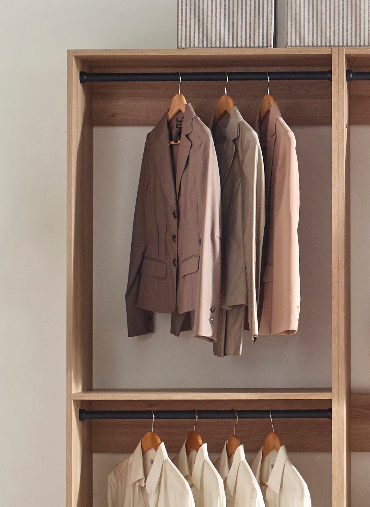 Klair Living PROSPER-ACD OAK Wood-Closet-Kits - View #2