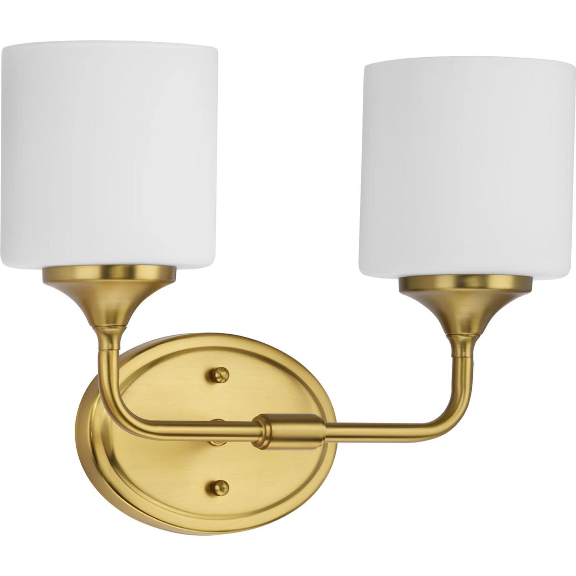 Progress Lighting P2802-191 Lynzie 14.5-in 2 -Light Brushed Gold Transitional Vanity light