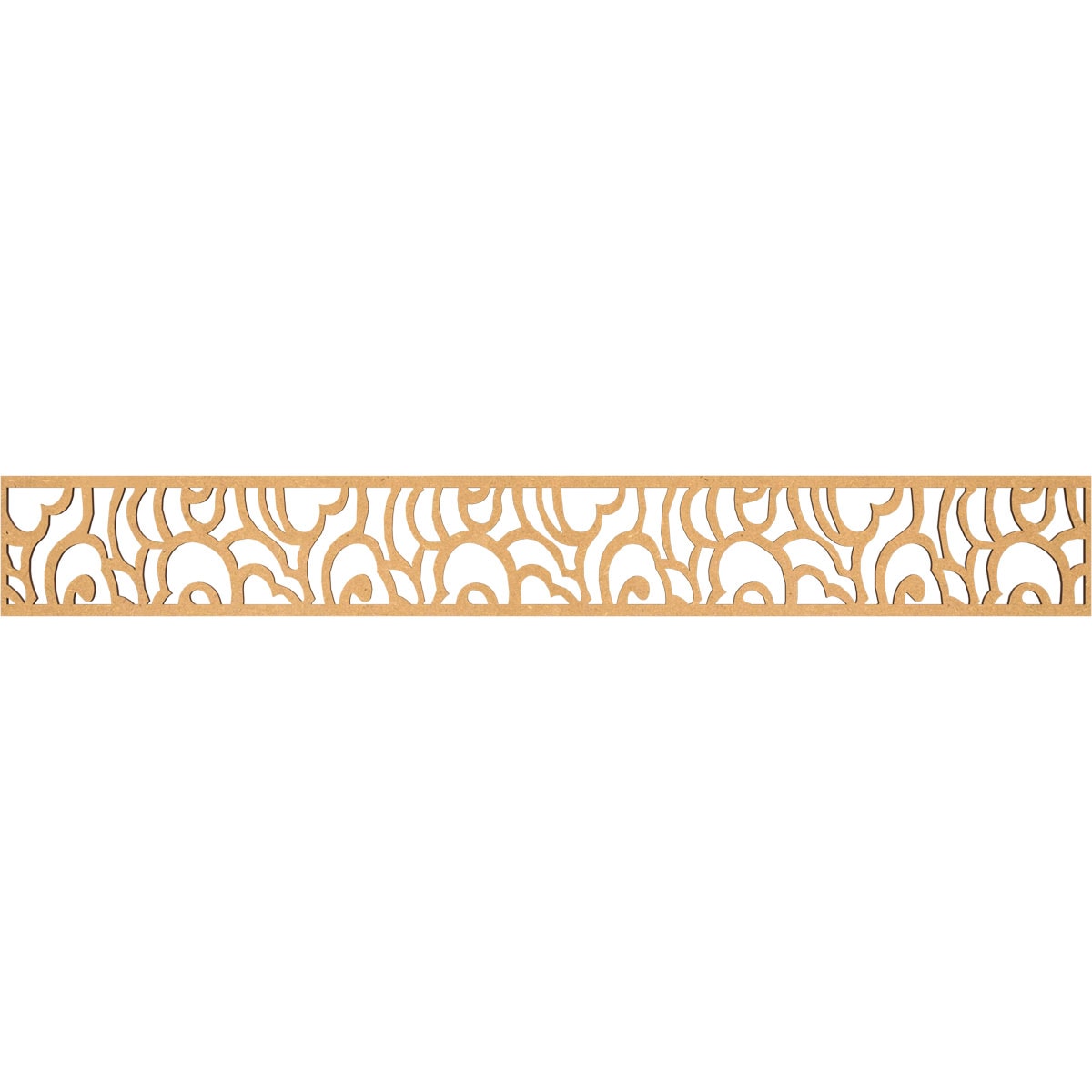 Ekena Millwork MLDA06X46SPFMF Springfield Fretwork Flat Trim 6-in x 3.86-ft Brown Unfinished 2157682 Pierced Wall Panel Moulding