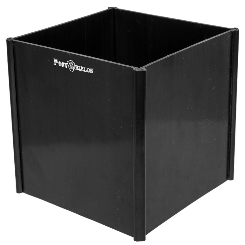 Post Shields 5.5-in Black PVC Universal Bracket For Multiple Fence Types