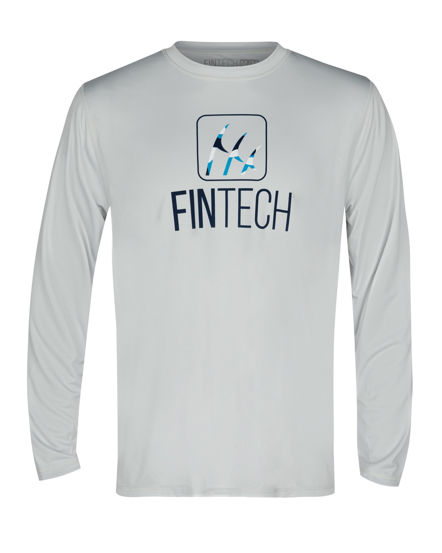FINTECH Men's Long Sleeve Graphic T-shirt (Small) in the Tops