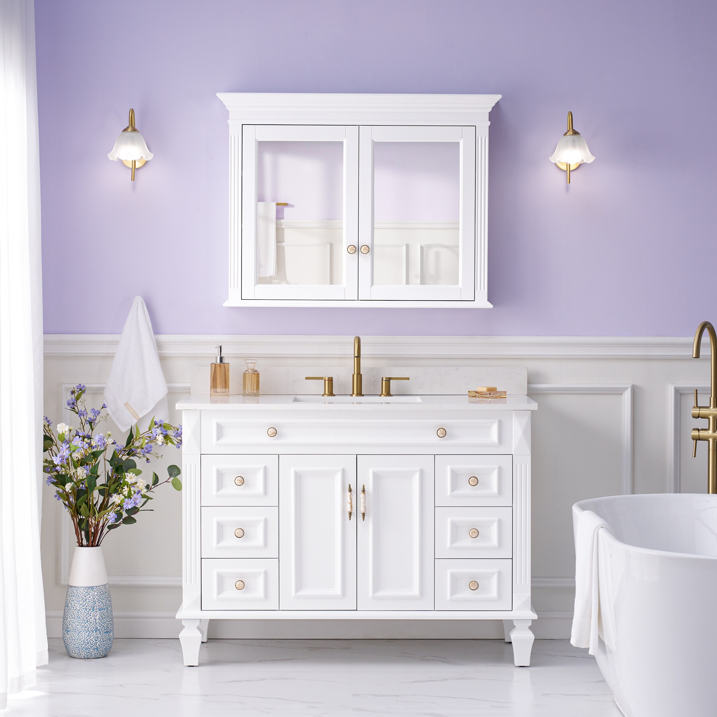 WELLFOR GB4030MC-WT Bathroom-Medicine-Cabinets - View #11