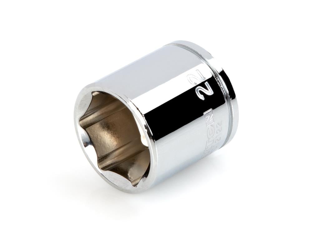 TEKTON SHD12122 3/8-in Drive Metric 22mm Shallow Socket